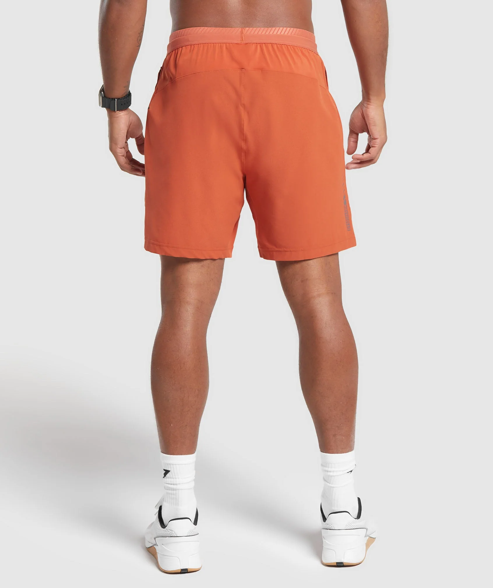Gymshark Apex 7 Hybrid Shorts - Rust Orange