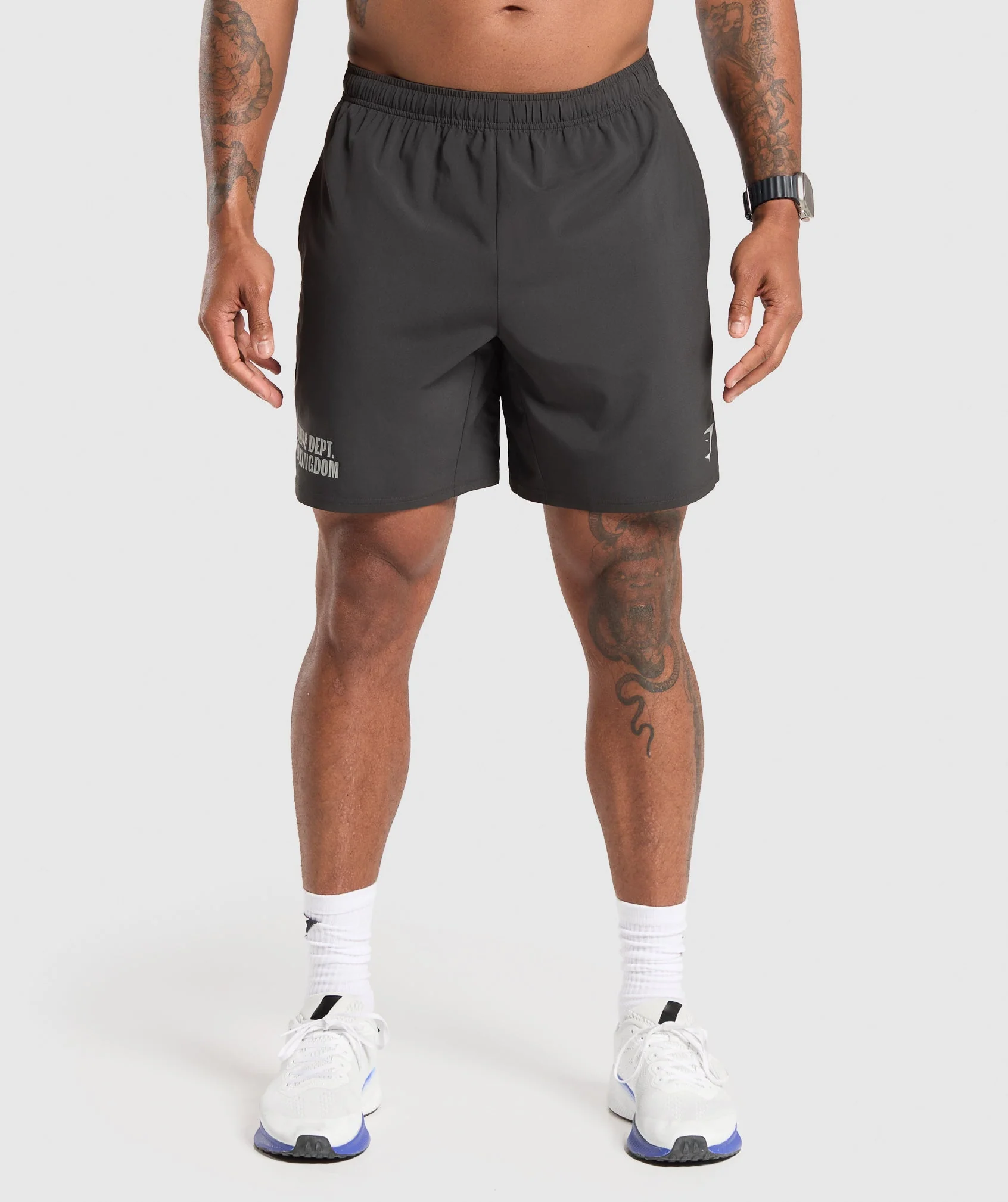 Gymshark Training Dept. UK 7 Shorts - Asphalt Grey