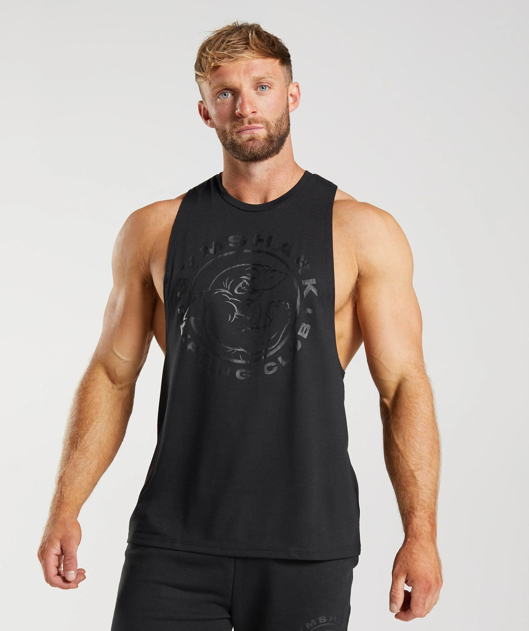 Gymshark Legacy Drop Arm Tank - Black
