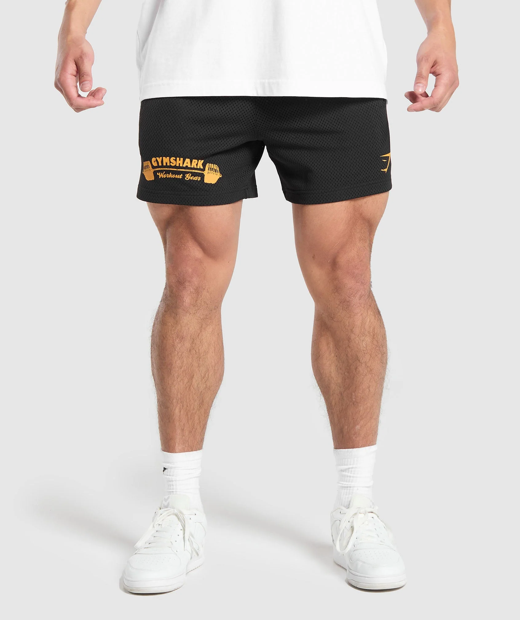 Gymshark Workout Gear Mesh 5 Shorts - Black