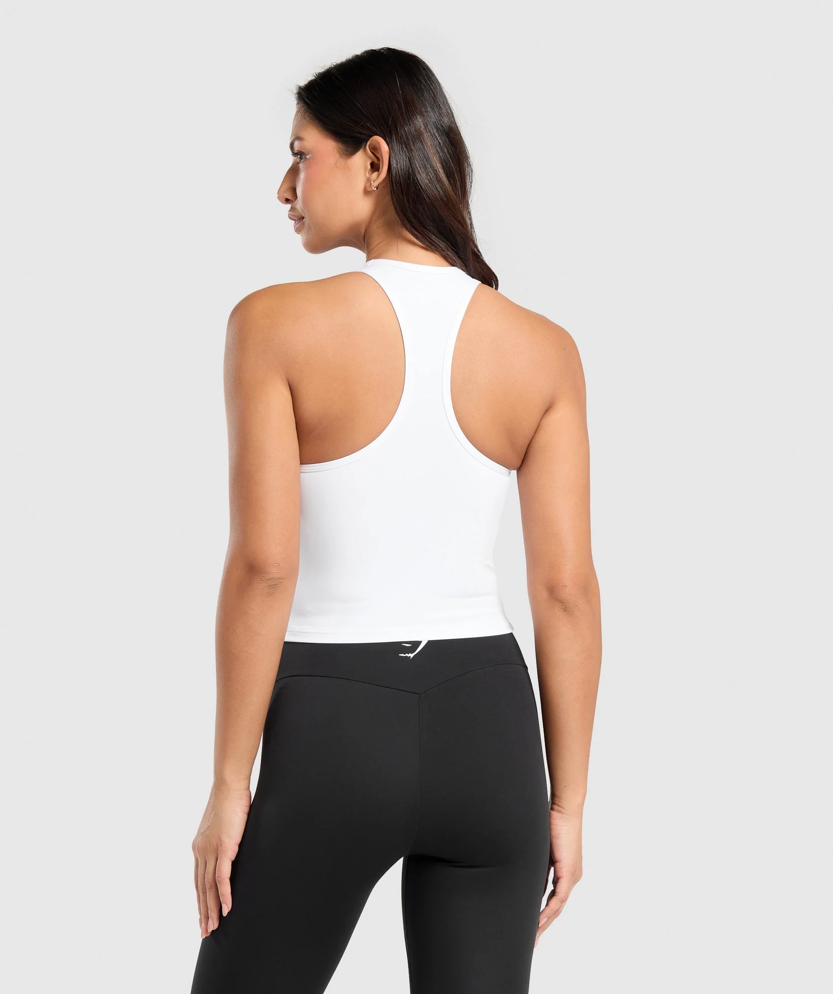 Gymshark Training Racer Midi Tank - White