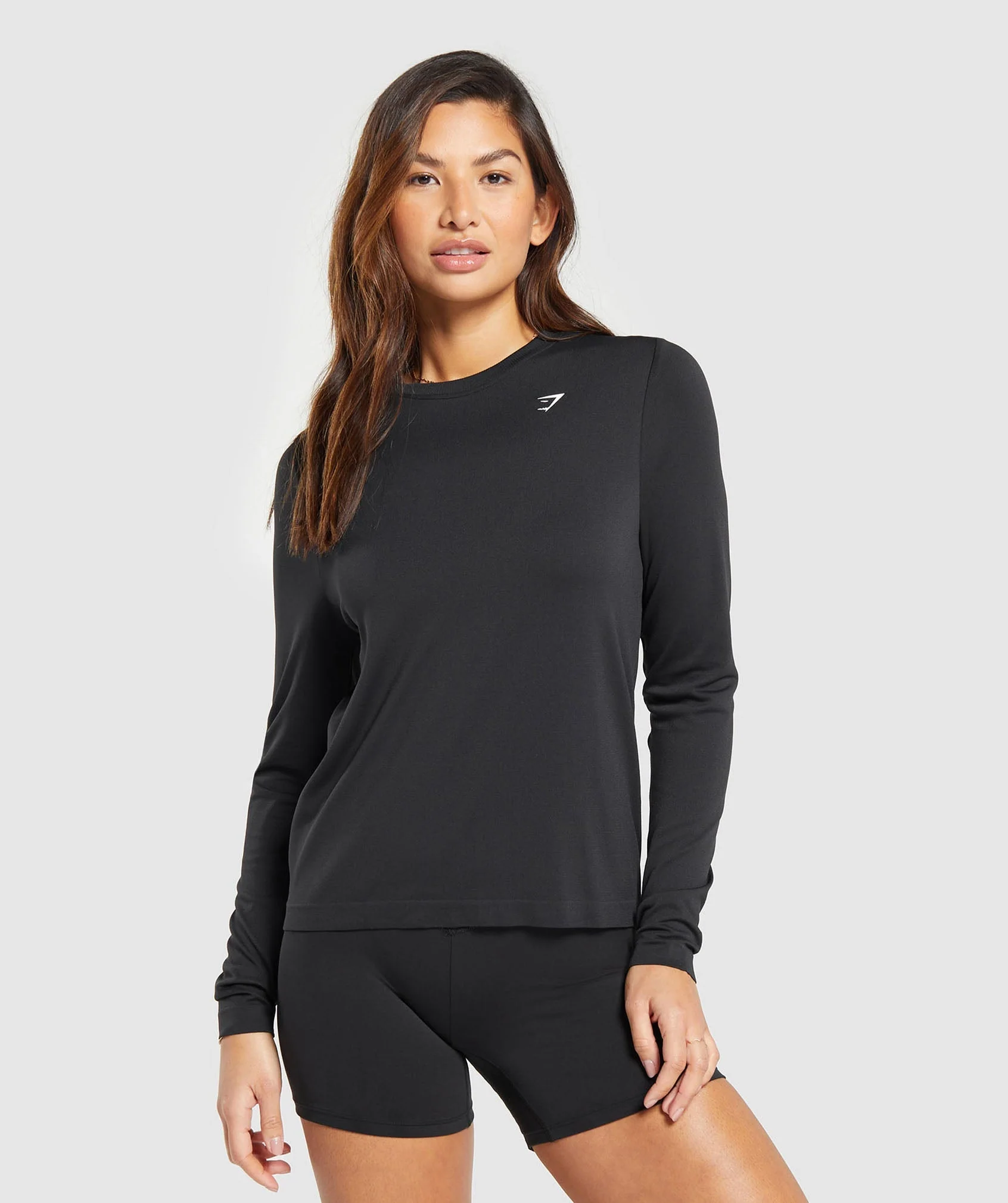 Gymshark Everyday Seamless Long Sleeve Top - Black