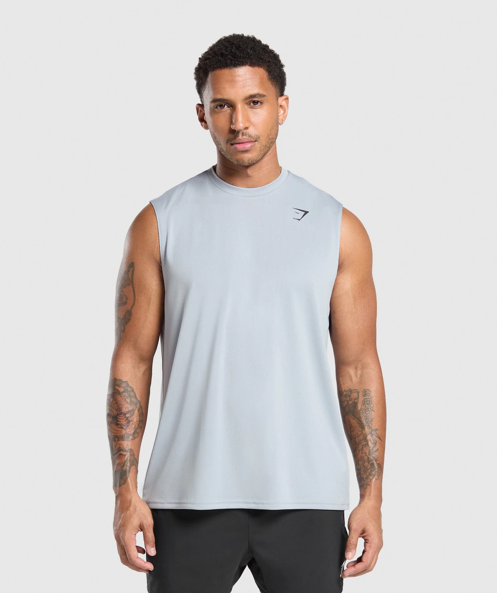Gymshark Oversized Performance Tank - Metal Purple