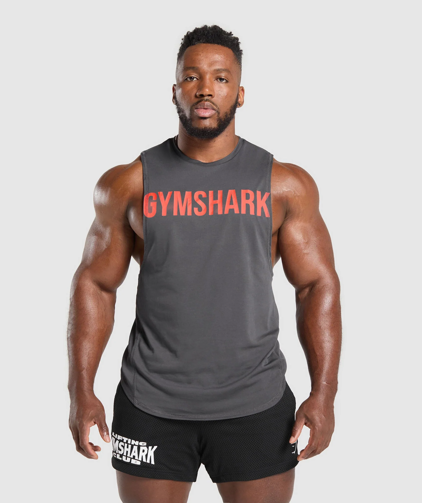Gymshark Impact Drop Arm Tank - Onyx Grey