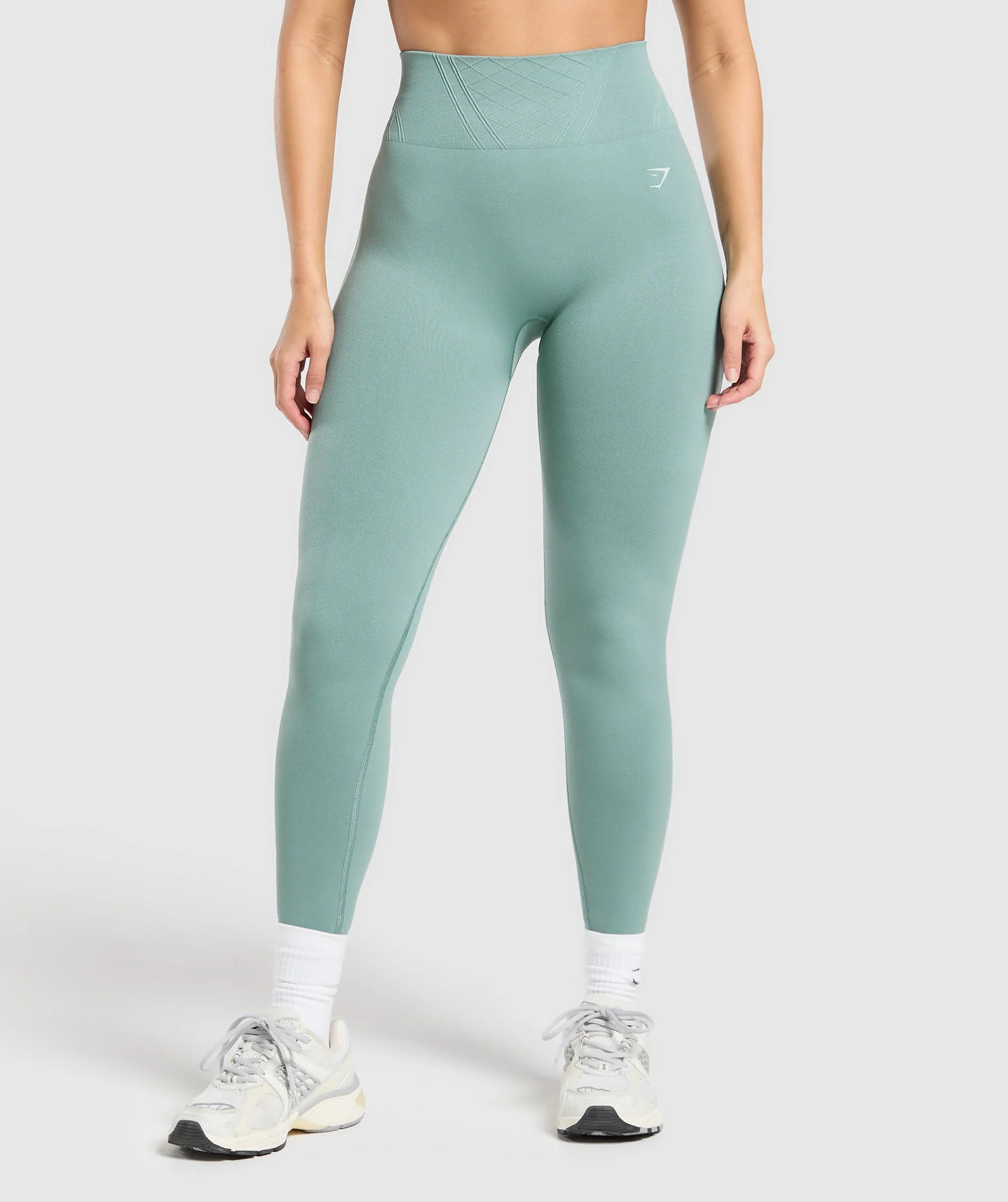Gymshark Corset Seamless Leggings - Celeste Blue