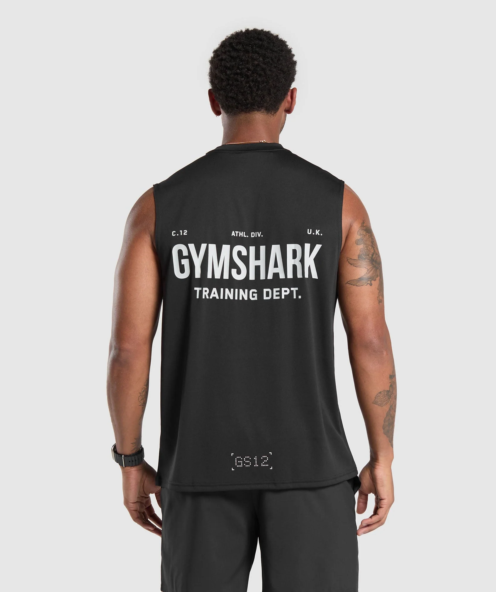 Gymshark Training Department Cut Off Tank - Black