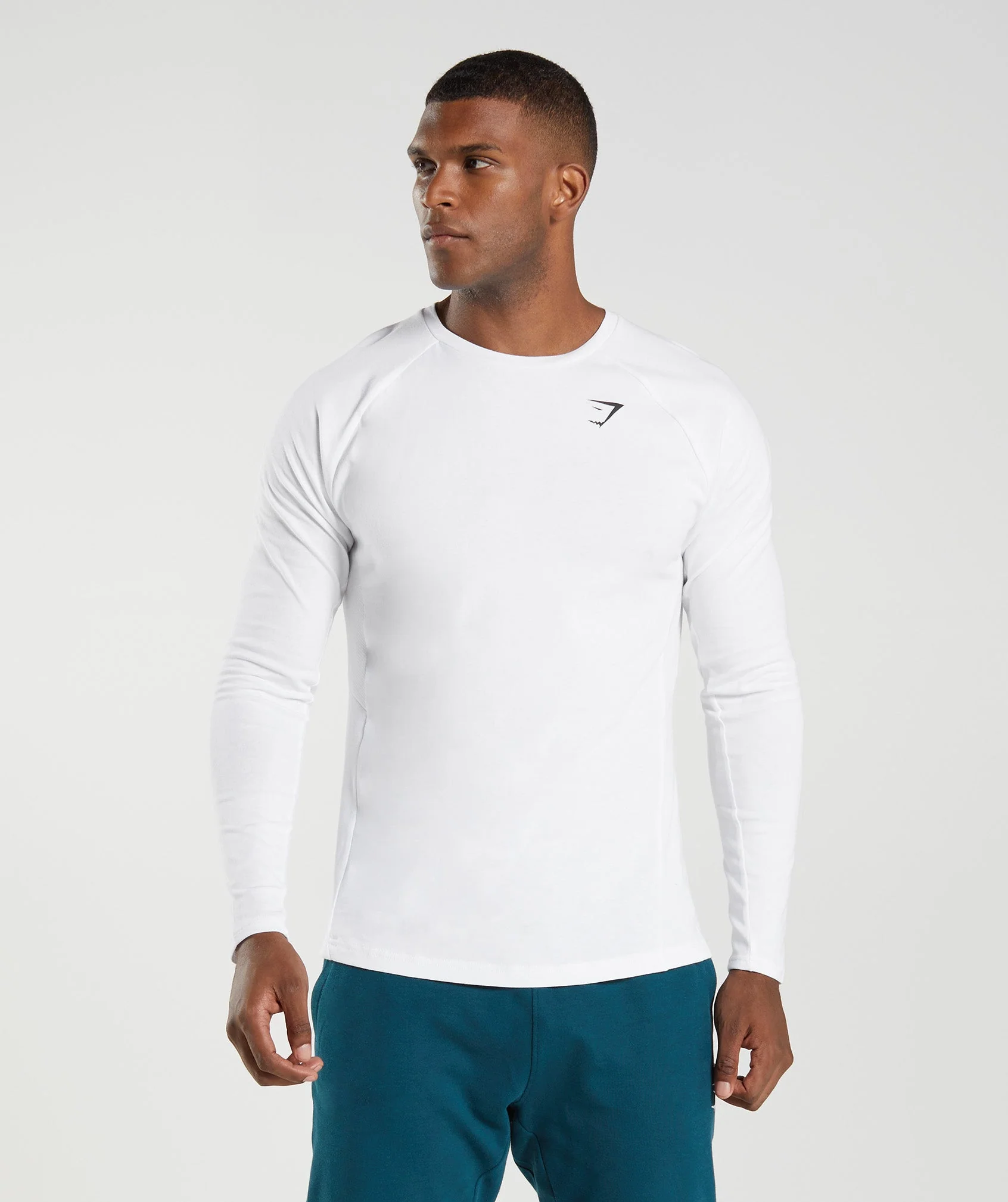 Gymshark React Long Sleeve Top - White