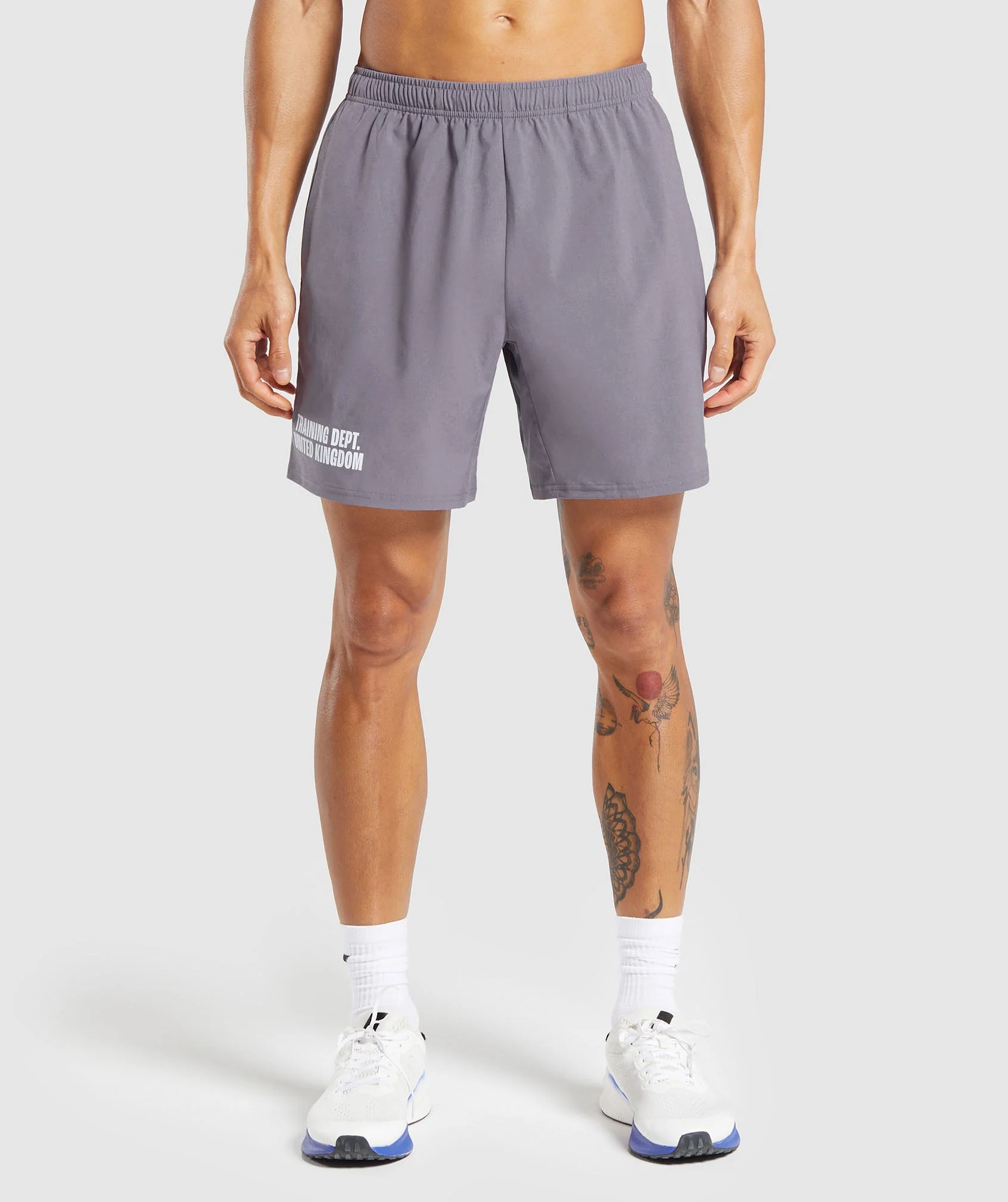 Gymshark Training Dept. UK 7 Shorts - Fog Purple