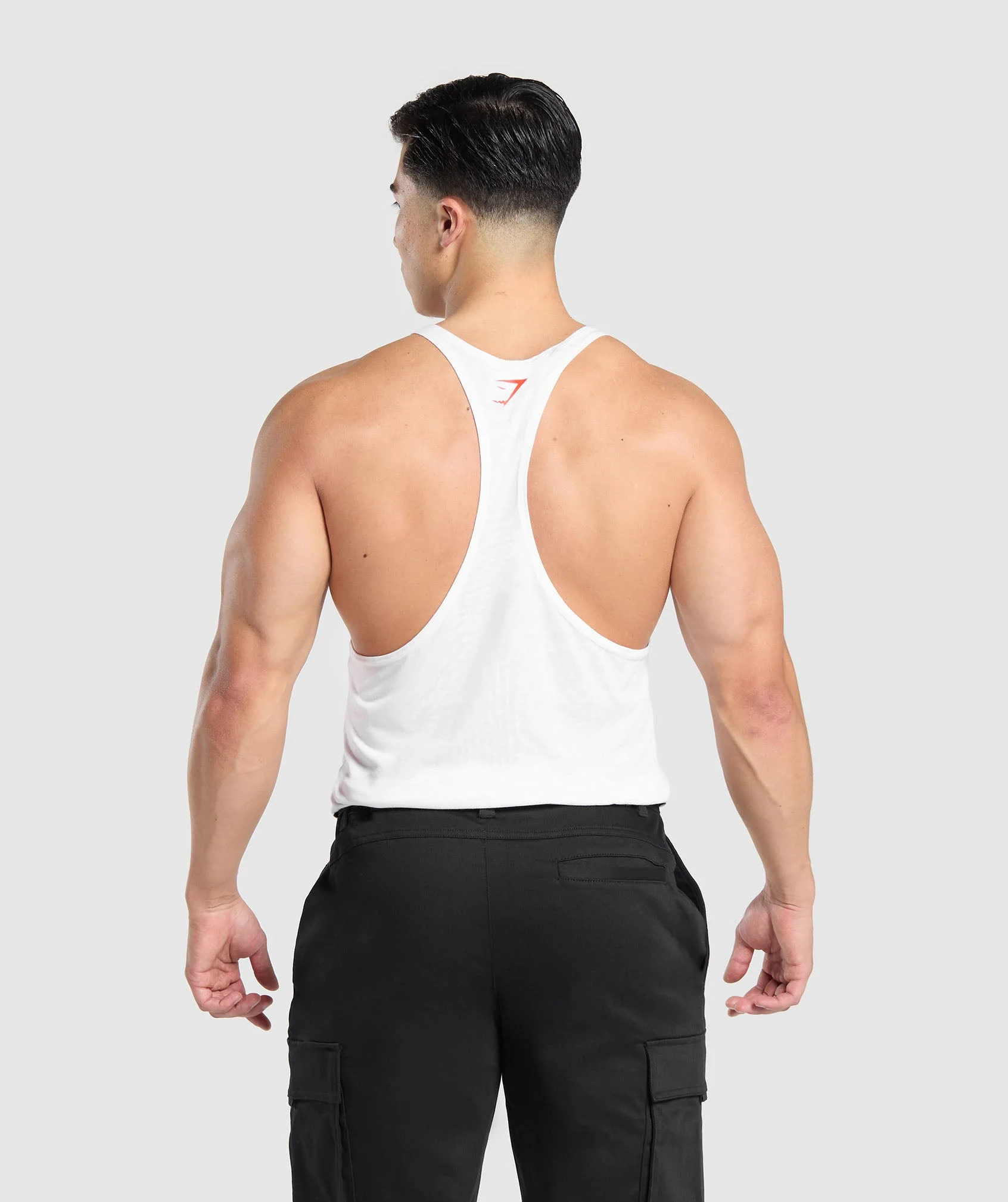 Gymshark Heavy Duty Lifter Stringer - White