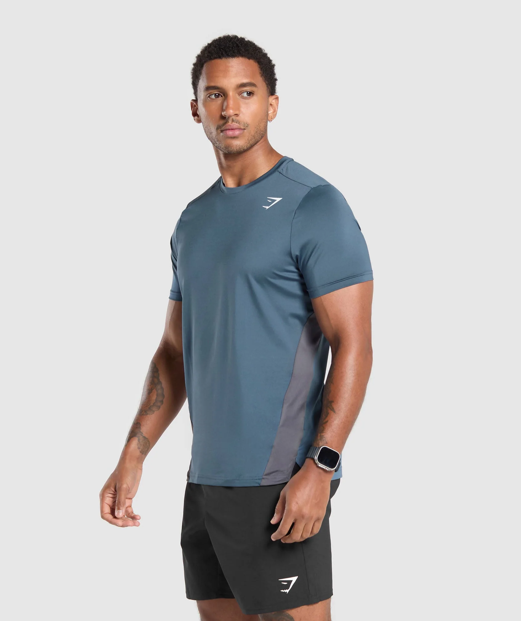 Gymshark Sport T-Shirt - Cargo Blue/Dark Grey