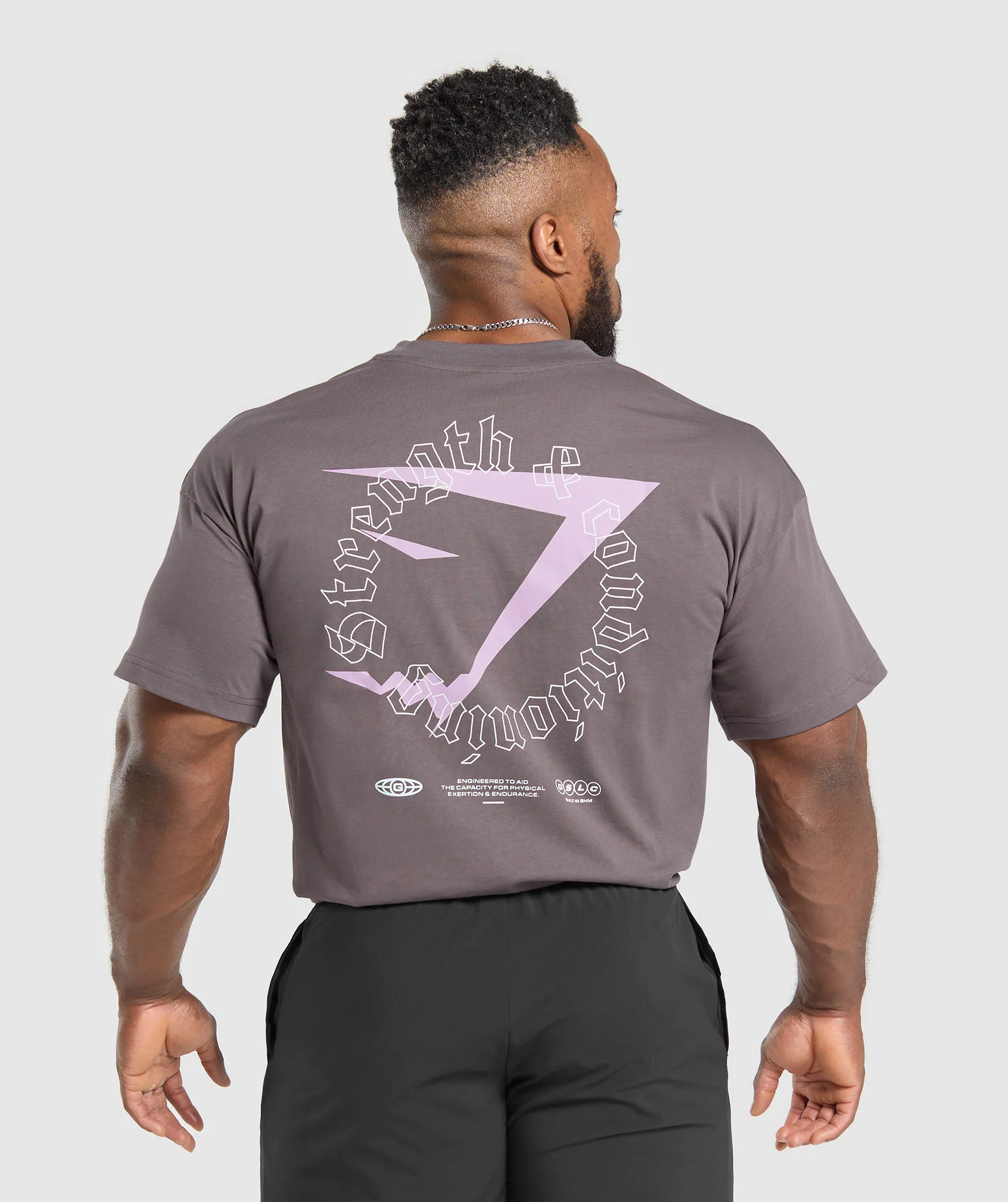 Gymshark Strength and Conditioning T-Shirt - Brushed Purple