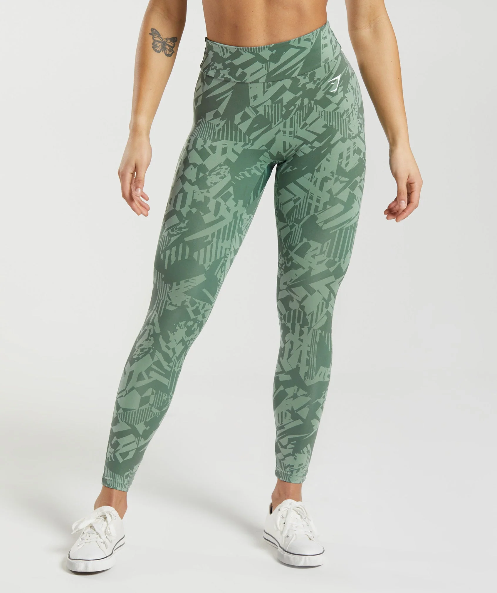 Power Regular Leggings - Willow Green/Desert Sage Green
