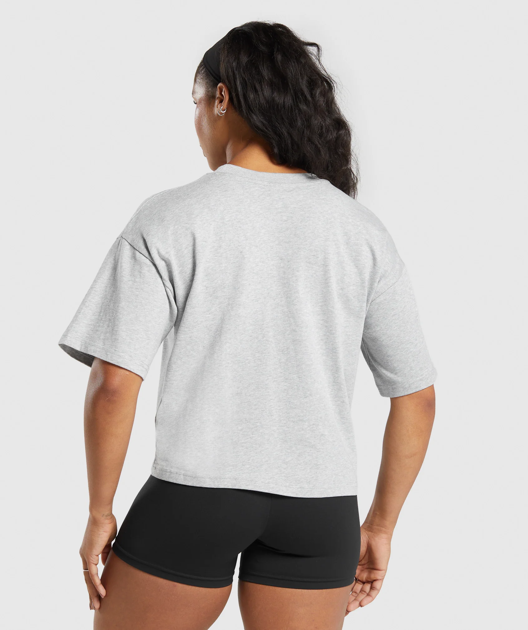 Gymshark Heavyweight Cotton T-Shirt - Light Grey Marl