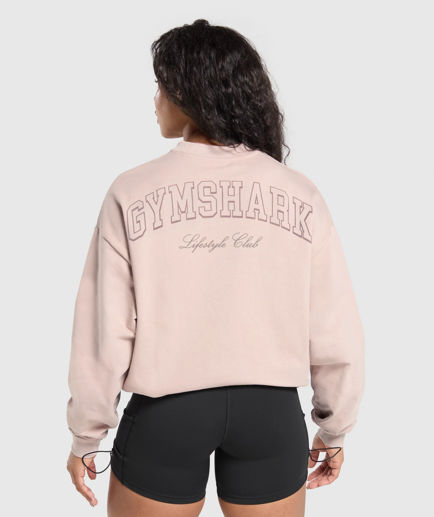 Gymshark Campus Classics Graphic Sweatshirt - Muted Pink