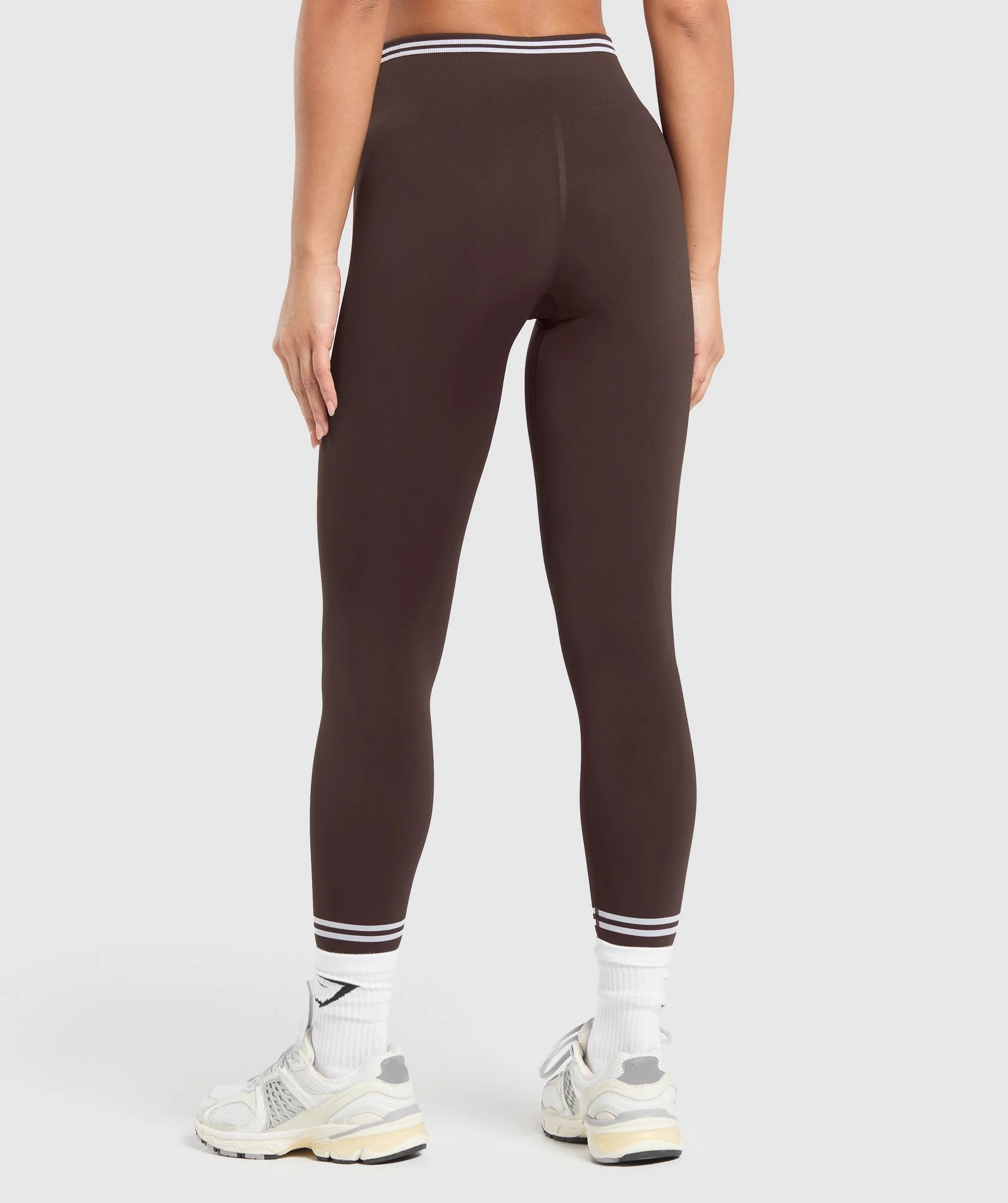 Gymshark Contrast Seamless Leggings - Heritage Brown