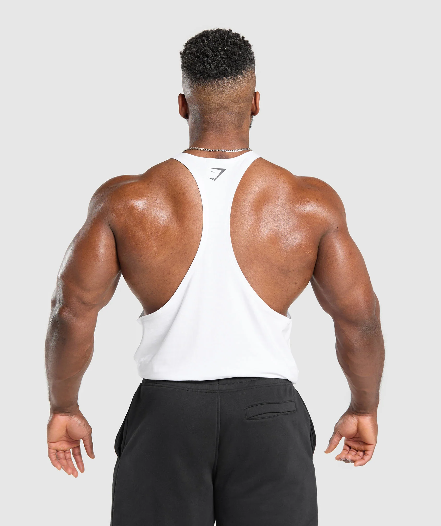 Gymshark Lifting Apparel Stringer - White