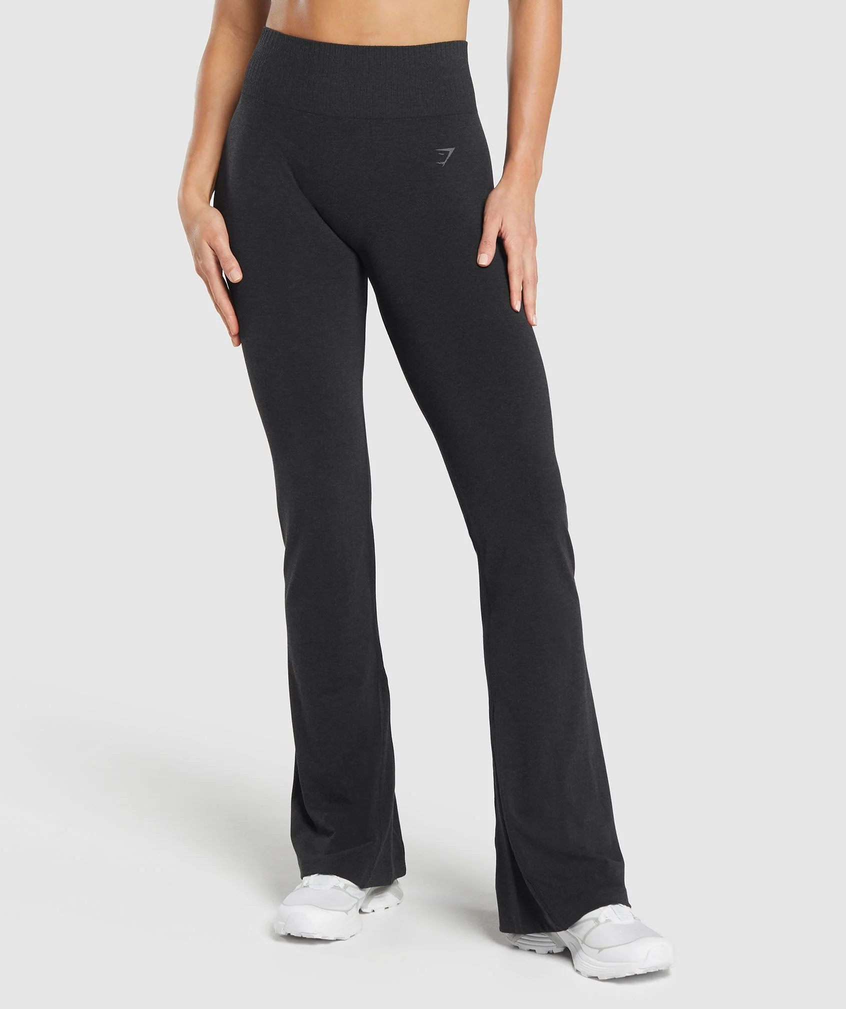 Gymshark Luxe Seamless Flare Leggings - Coal Marl