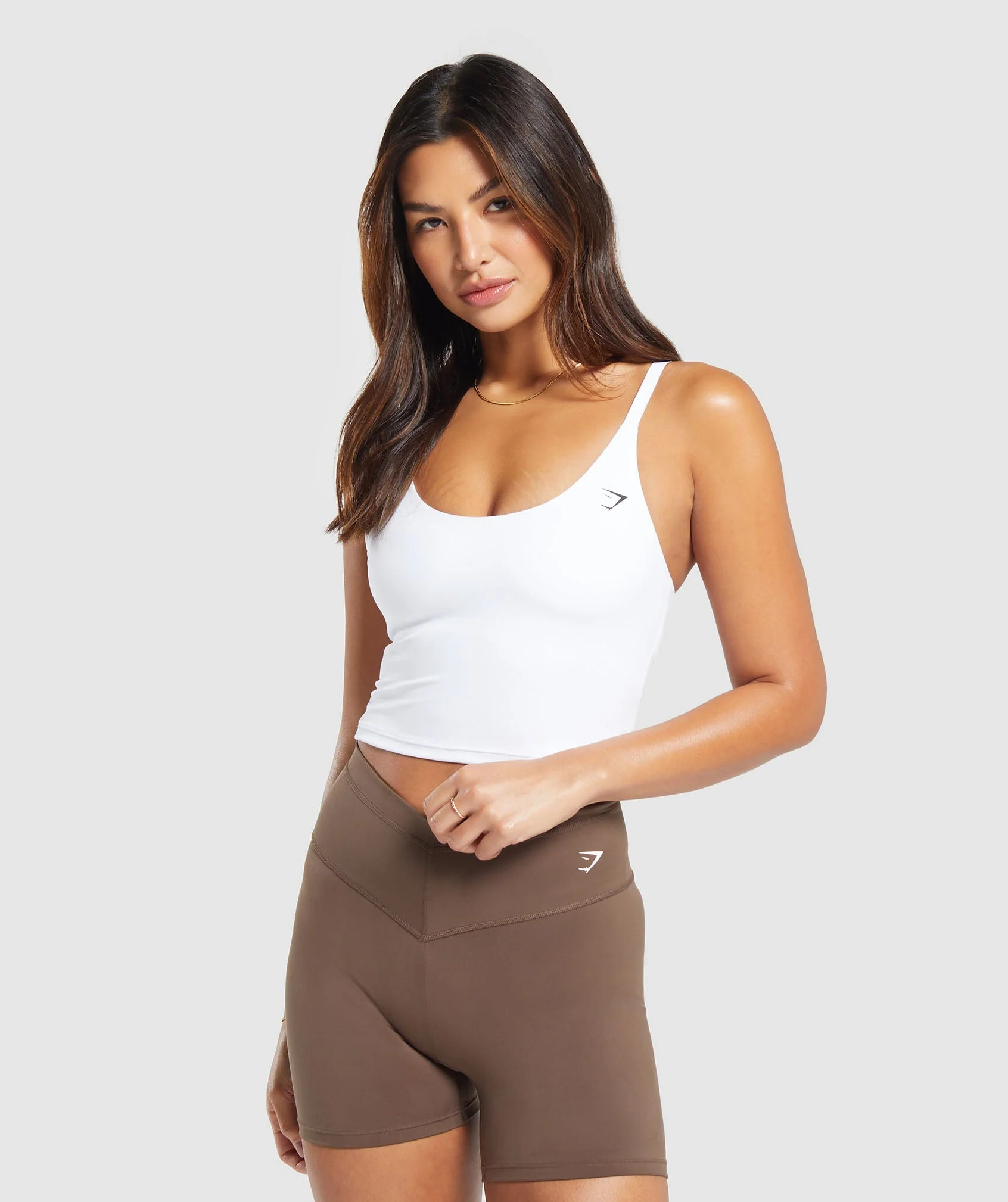 Gymshark Training Cami Tank With Shelf - White