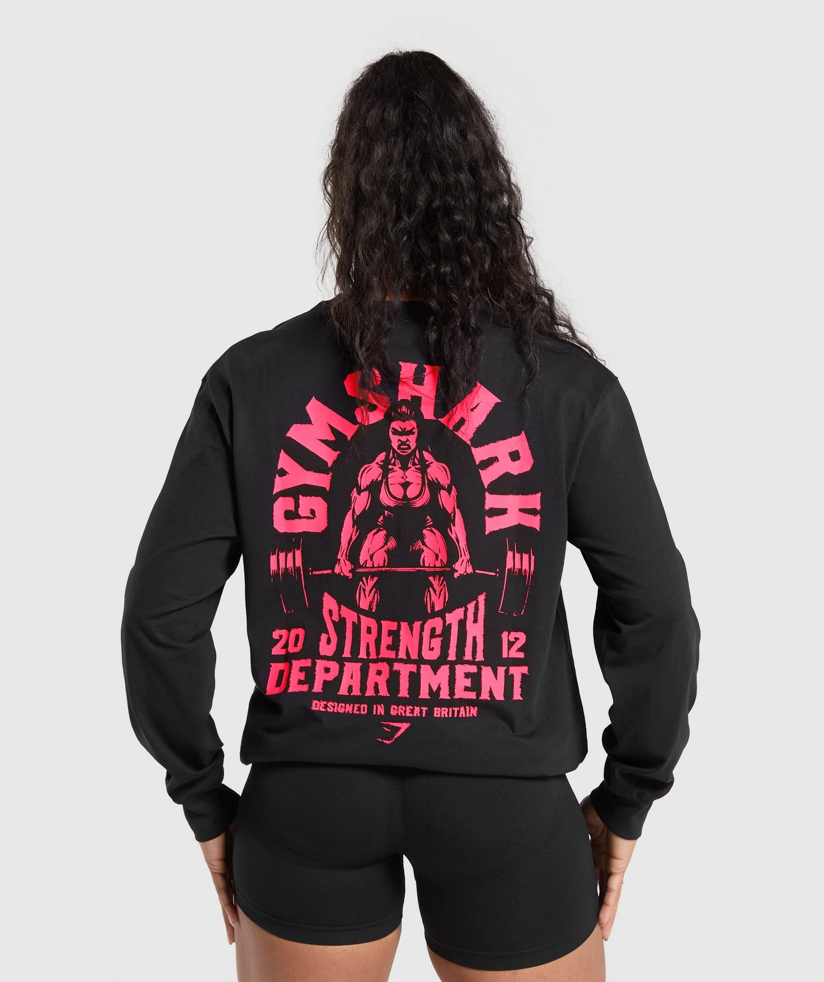 Gymshark Strength Department Graphic Top - Black