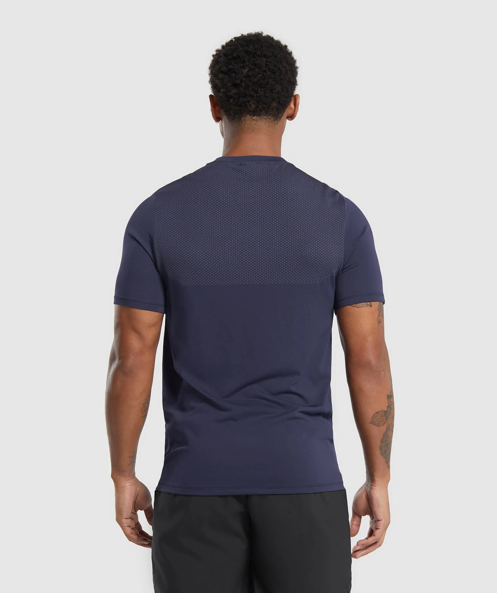 Gymshark Vital Seamless T-Shirt - Navy/Light Grey