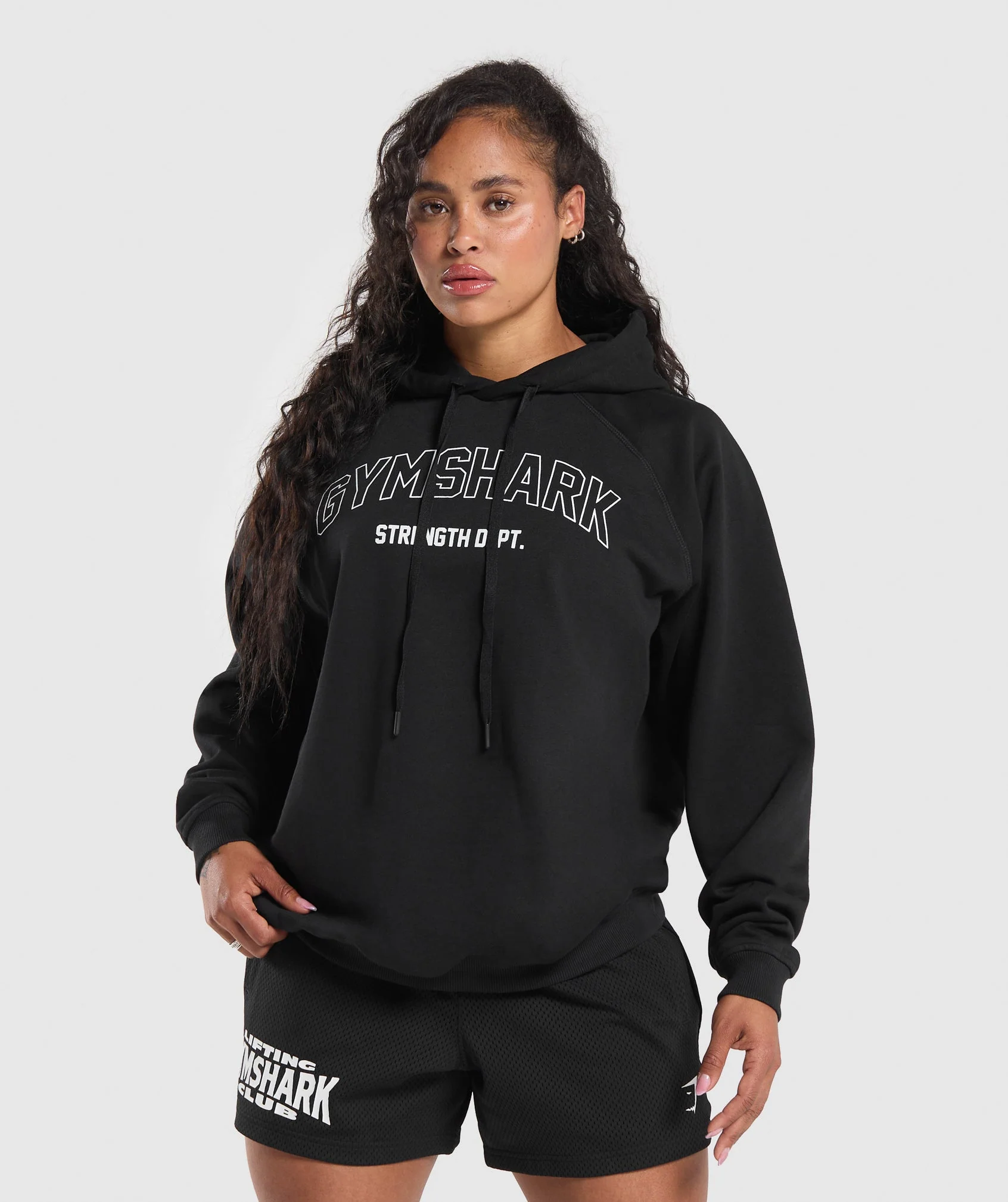 Gymshark Strength Department Oversized Hoodie - Black