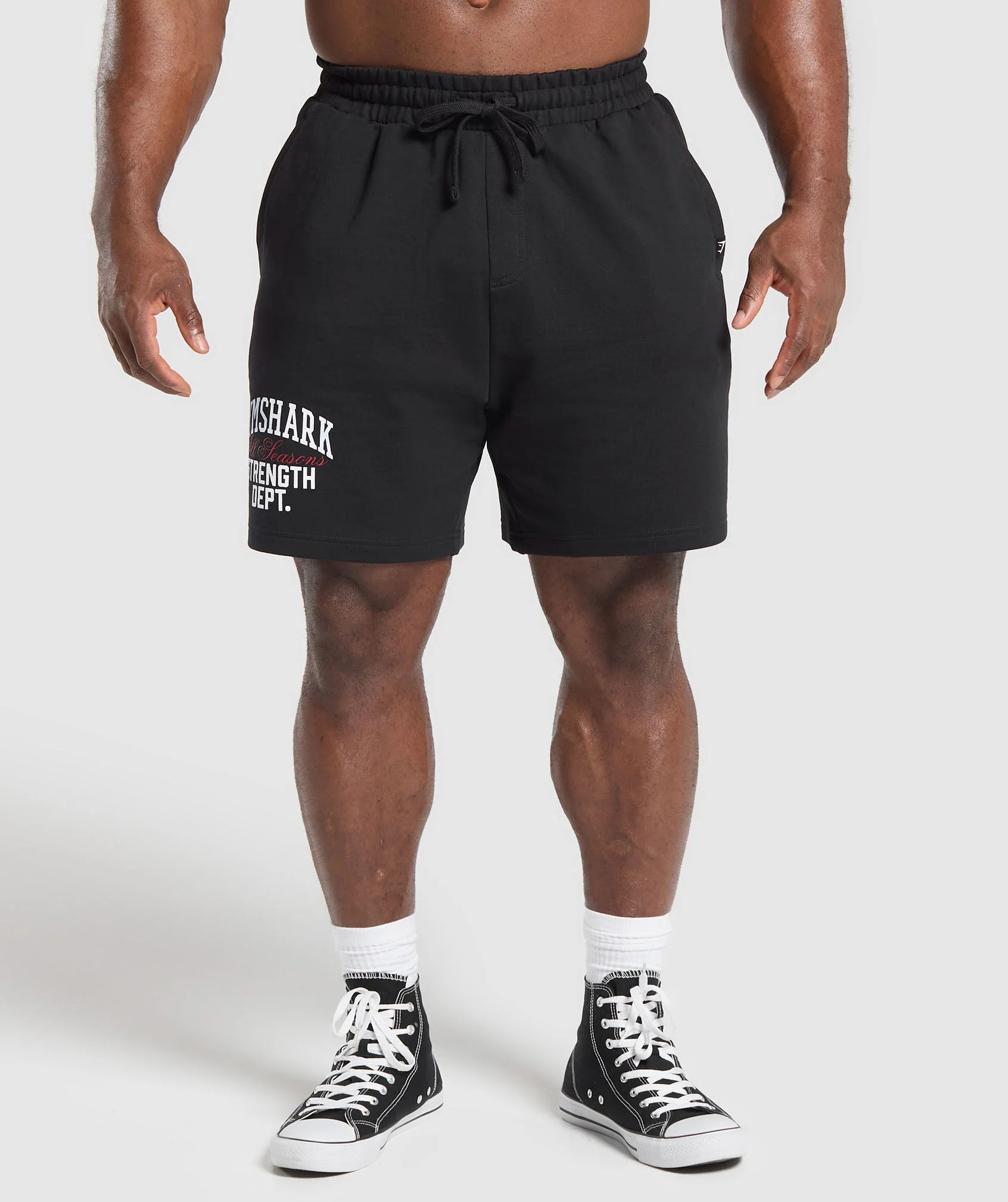 Gymshark Trophy Graphic Shorts - Black