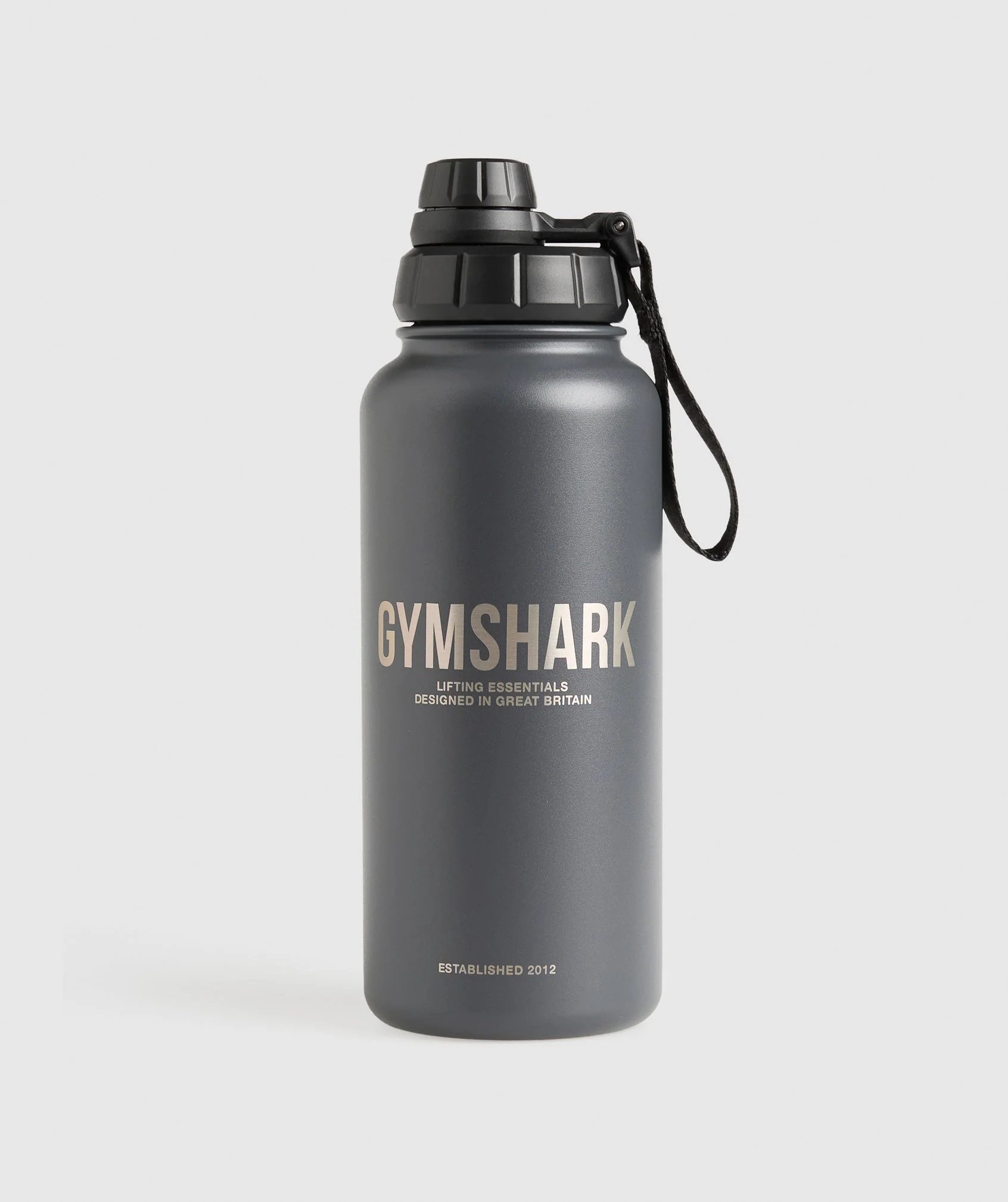 Gymshark Metal Insulated Bottle 1L - Onyx Grey