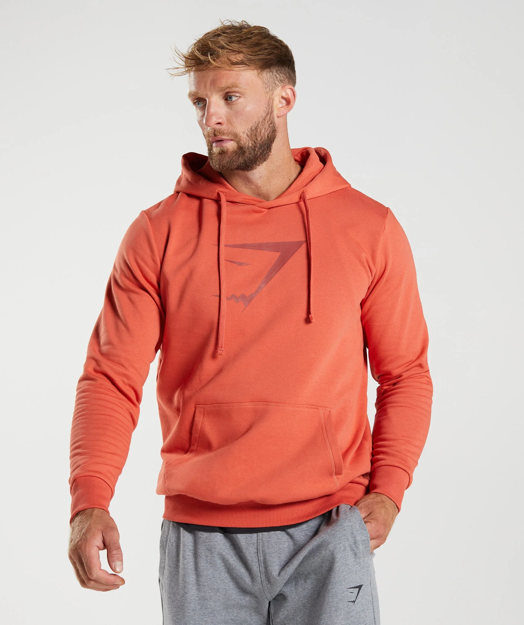 Gymshark Sharkhead Infill Hoodie - Storm Red