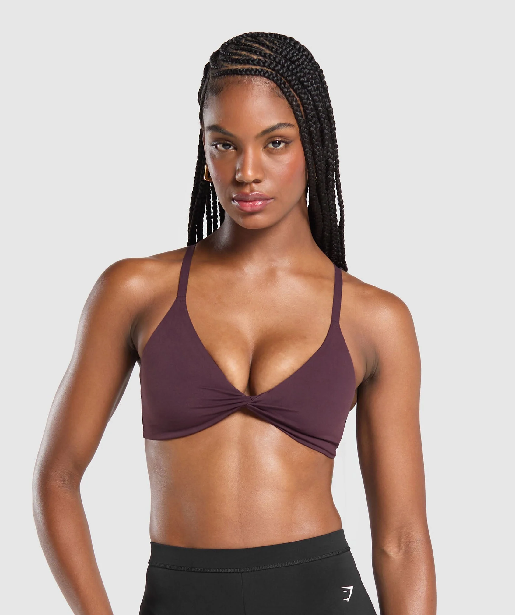 Gymshark Twist Front Bralette - Depth Purple