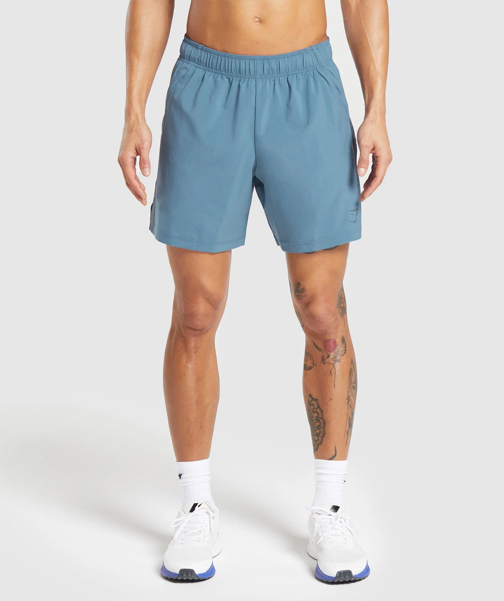Gymshark Sport 7 Shorts - Faded Blue/Titanium Blue