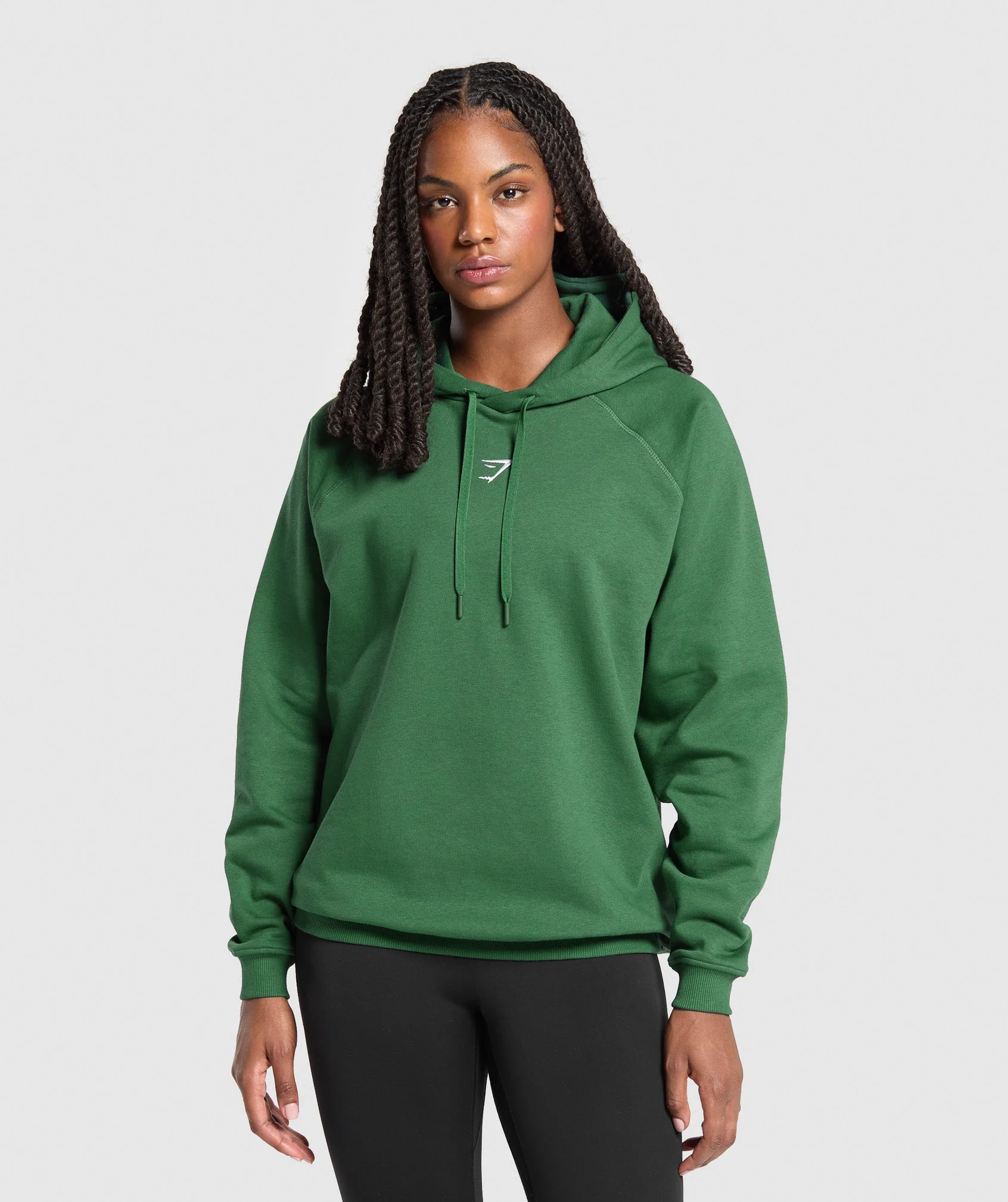 Gymshark Training Oversized Fleece Hoodie - Classic Green