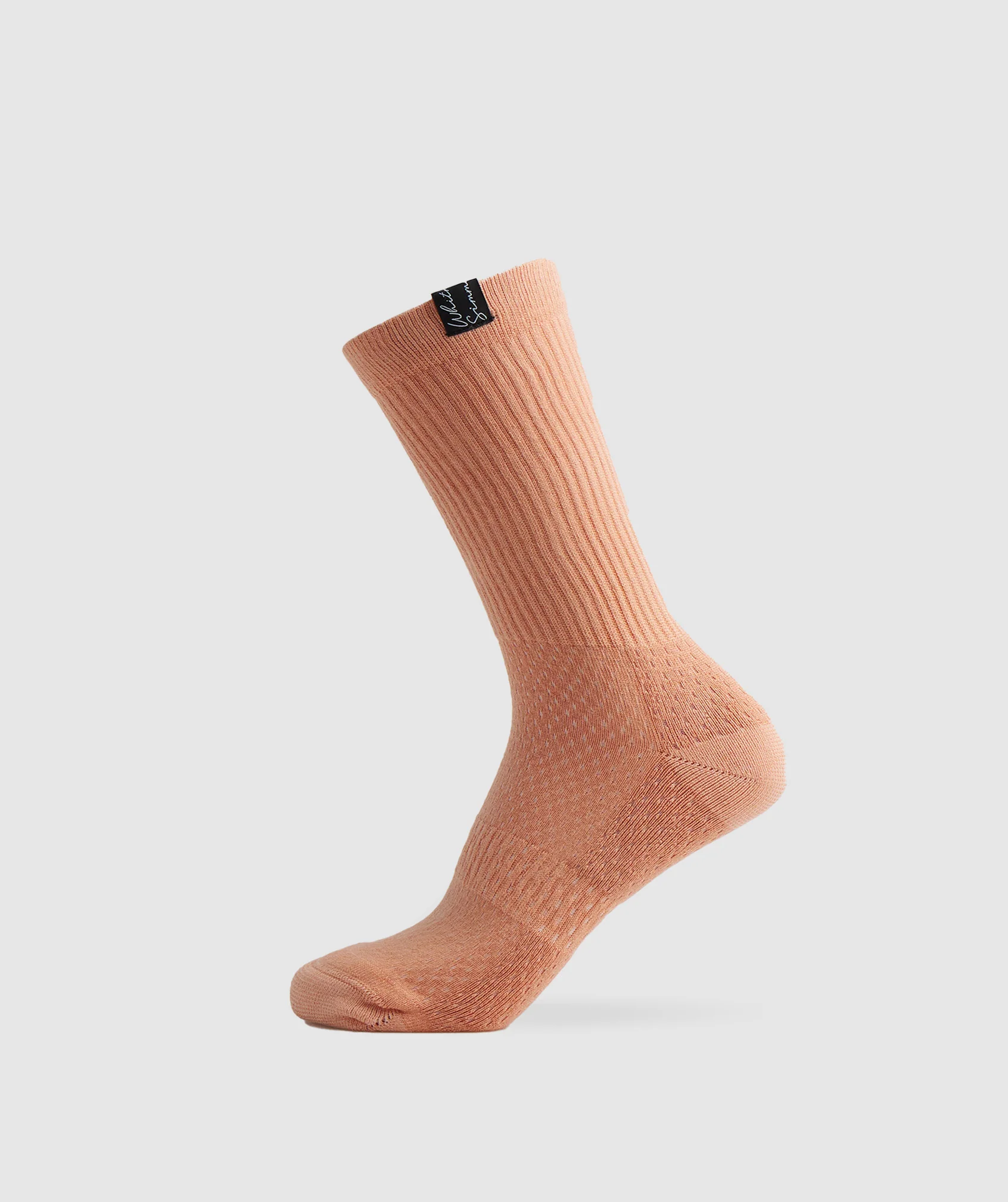 Gymshark Whitney Tab Crew Socks 1pk - Sunset Beige