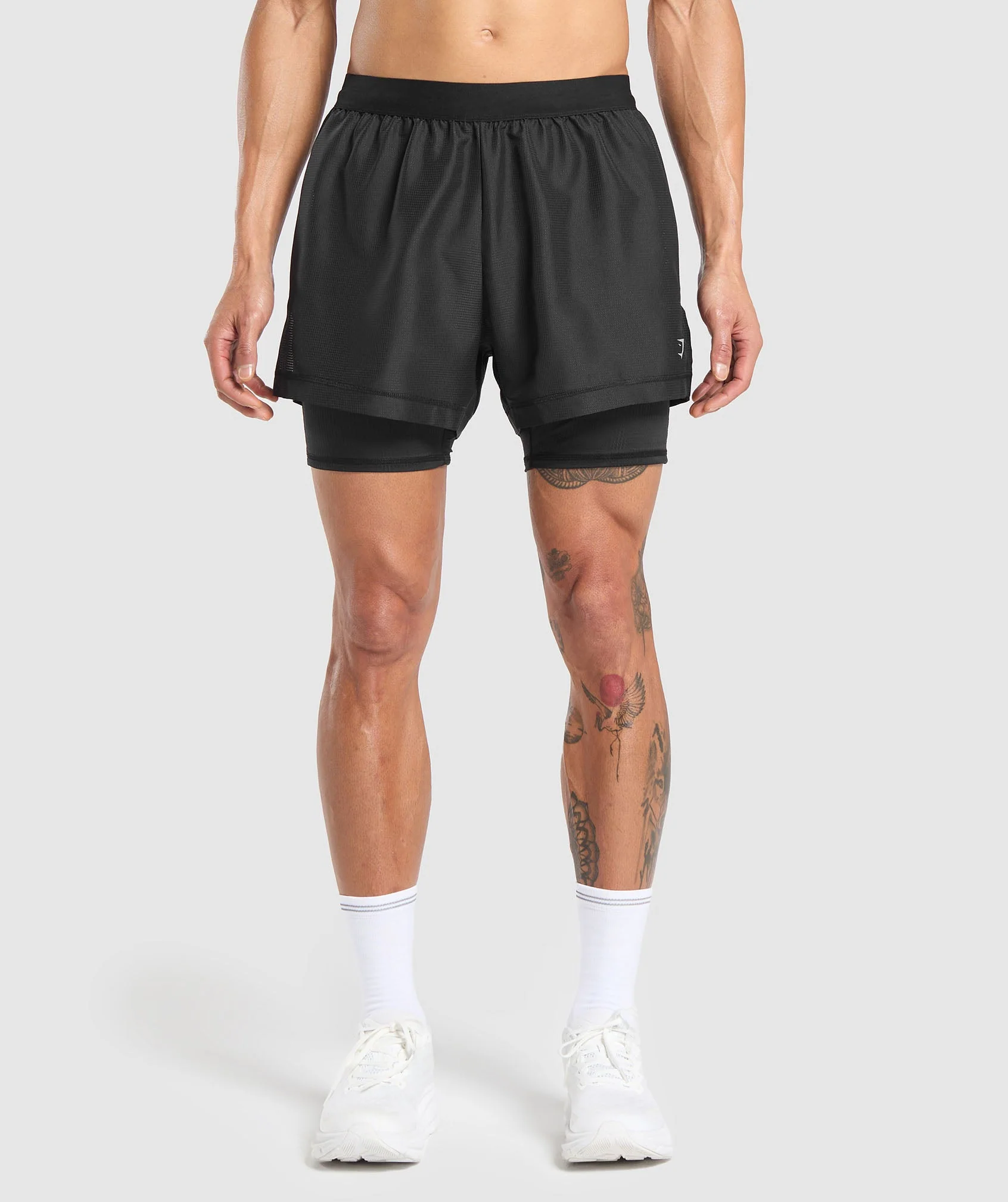 Gymshark Running 2 in 1 Shorts - Black
