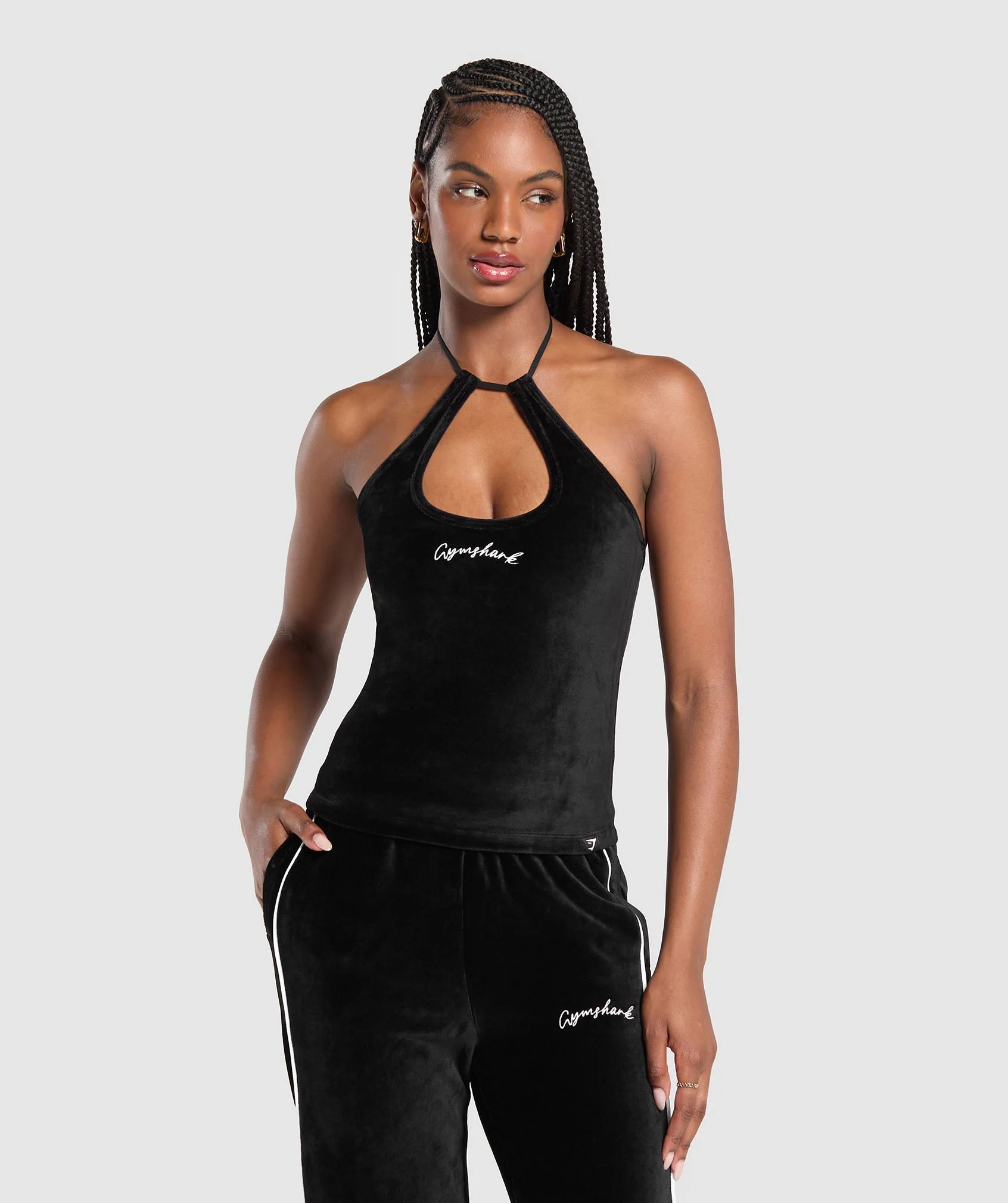Gymshark Velour Tank - Black