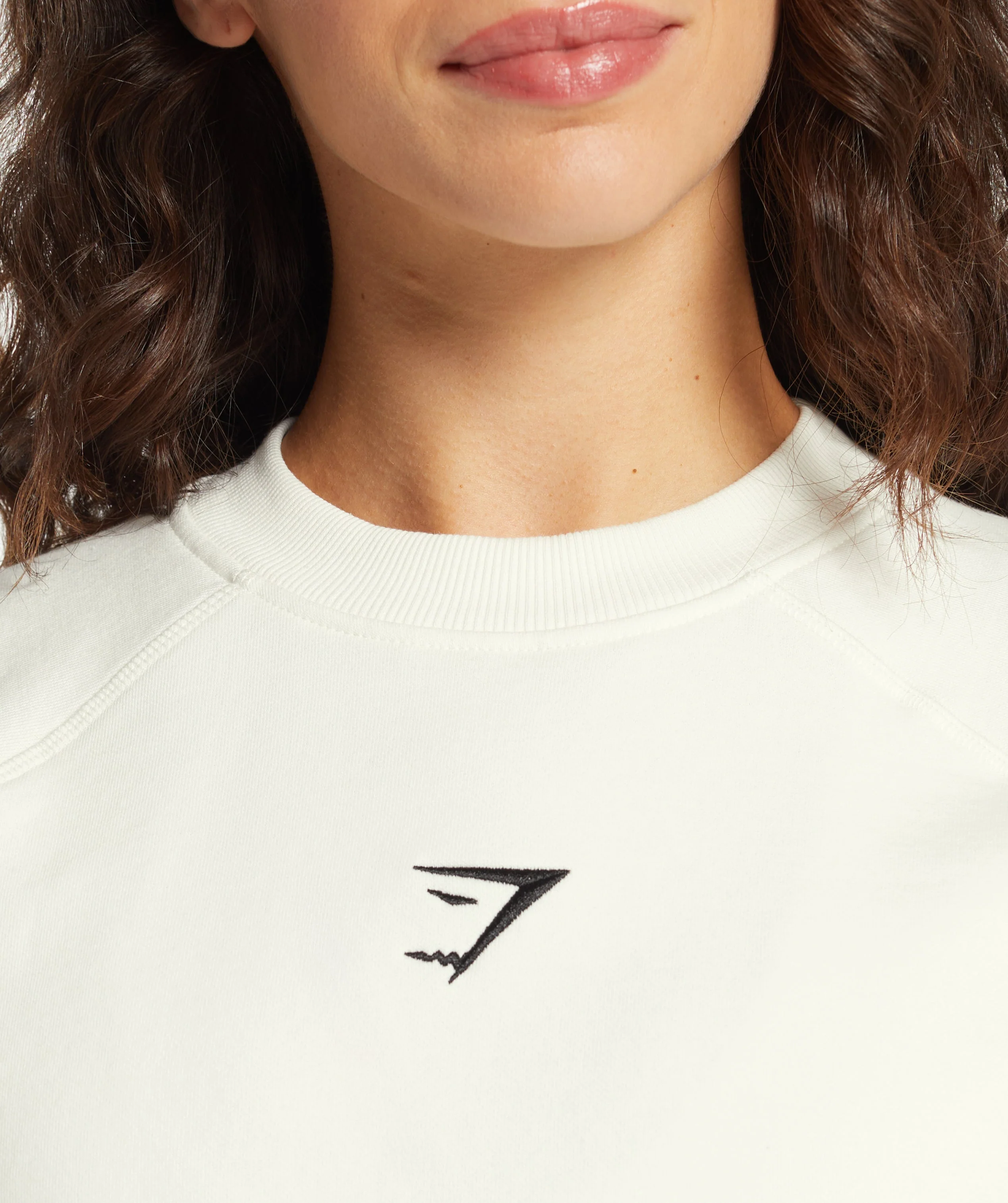 Gymshark Training Oversized Fleece Sweatshirt - Soft White