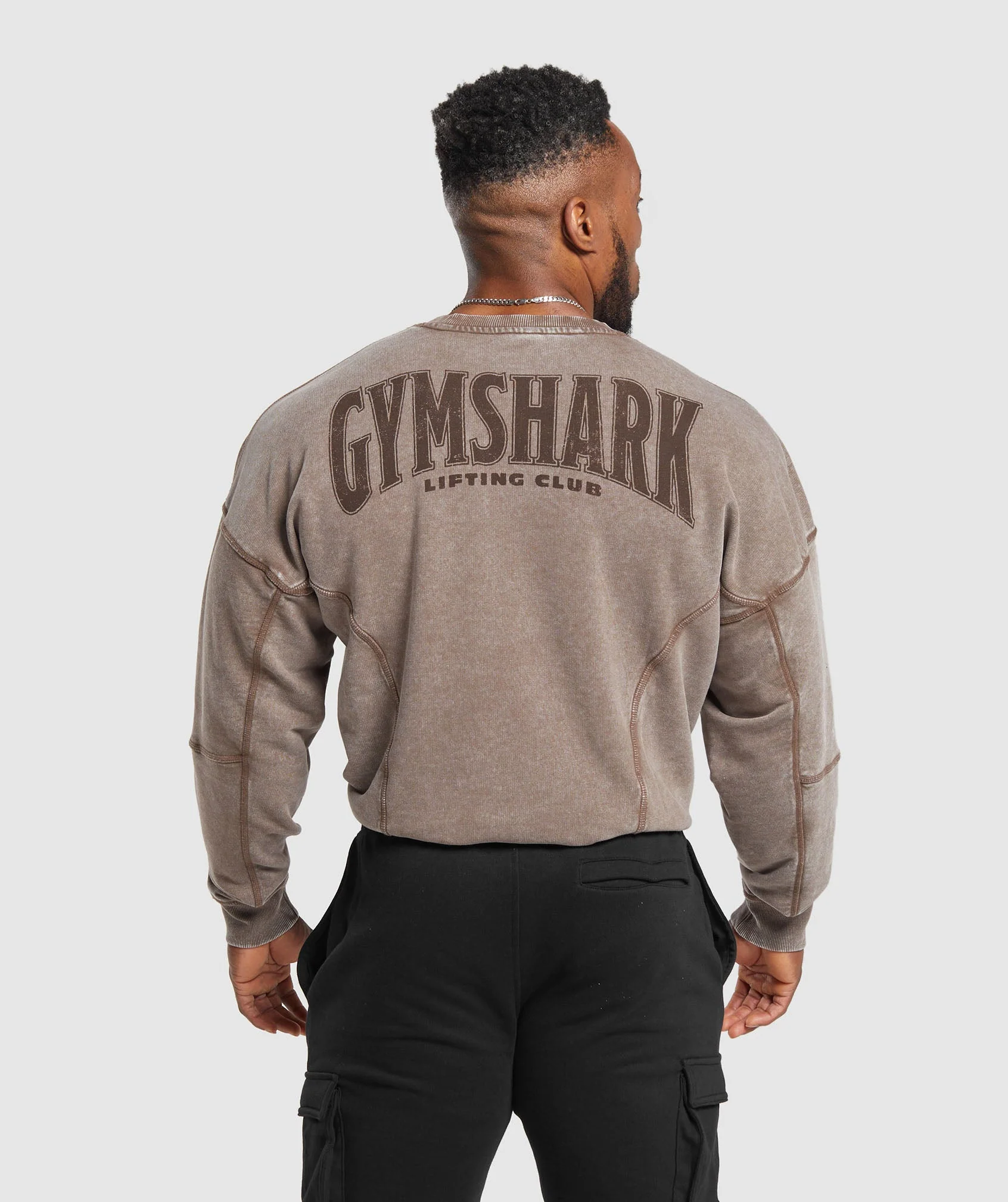 Gymshark Heritage Washed Crew - Penny Brown