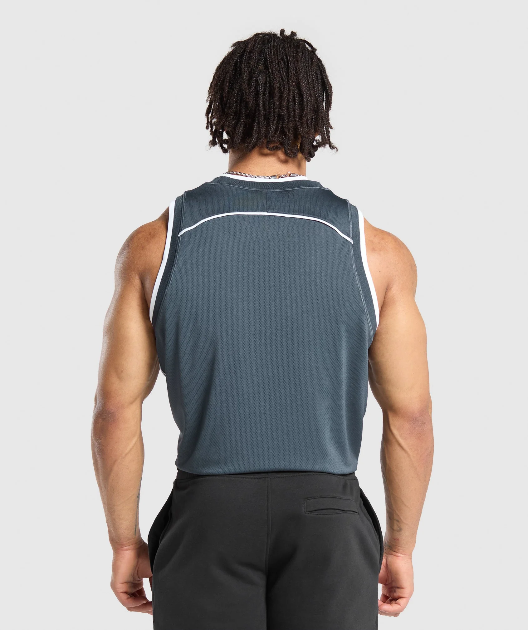 Gymshark Mesh Tank - Titanium Blue