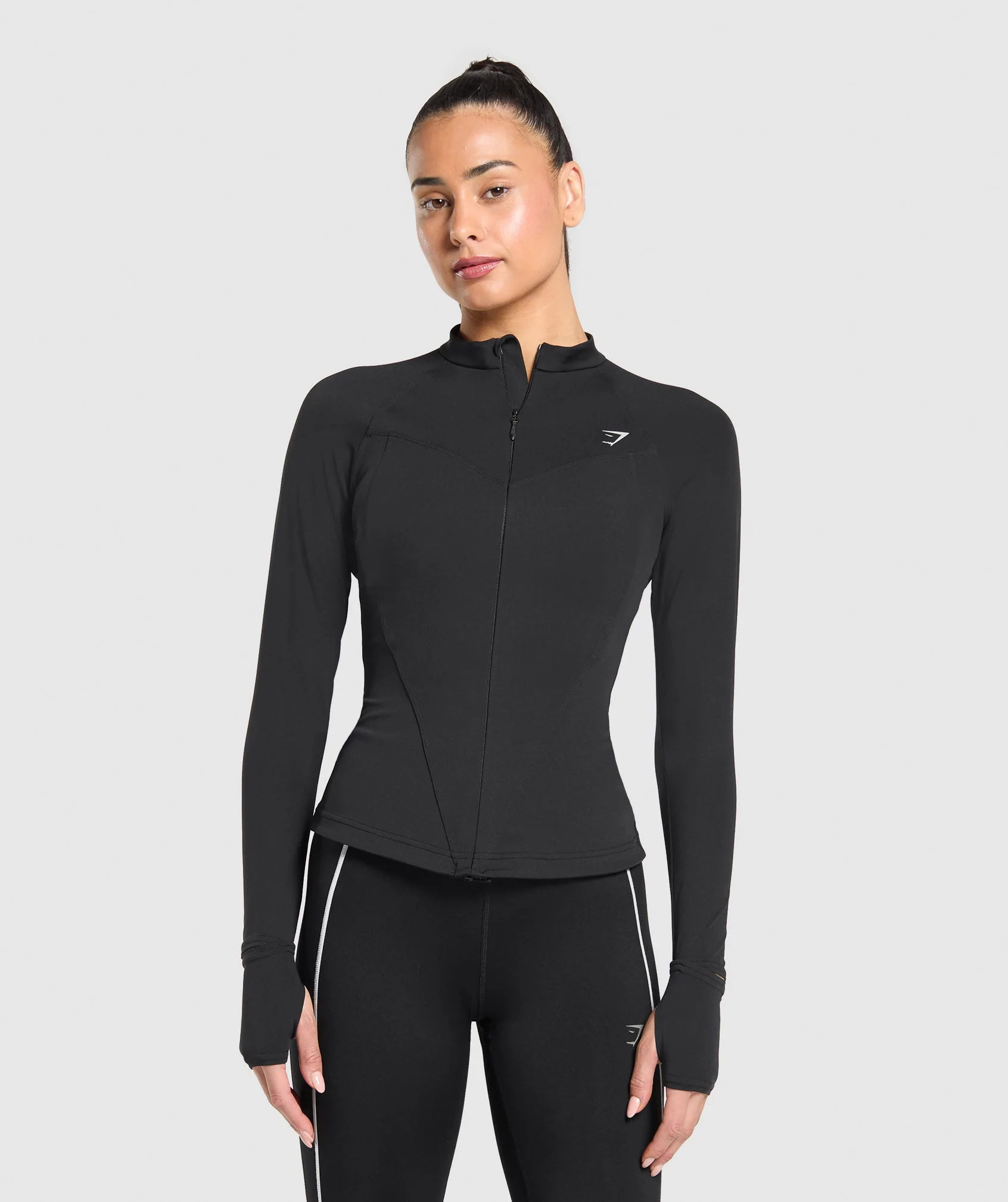 Gymshark Running Full Zip Jacket - Black