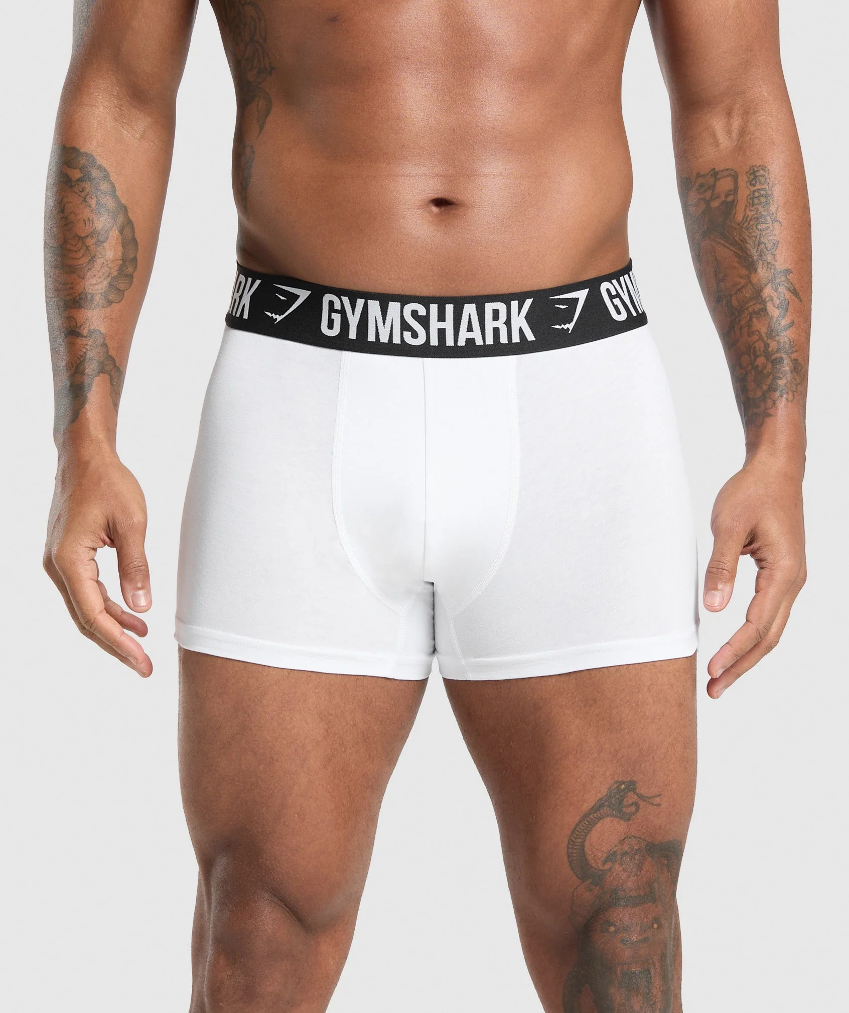 Gymshark Boxer Brief 3PK - White