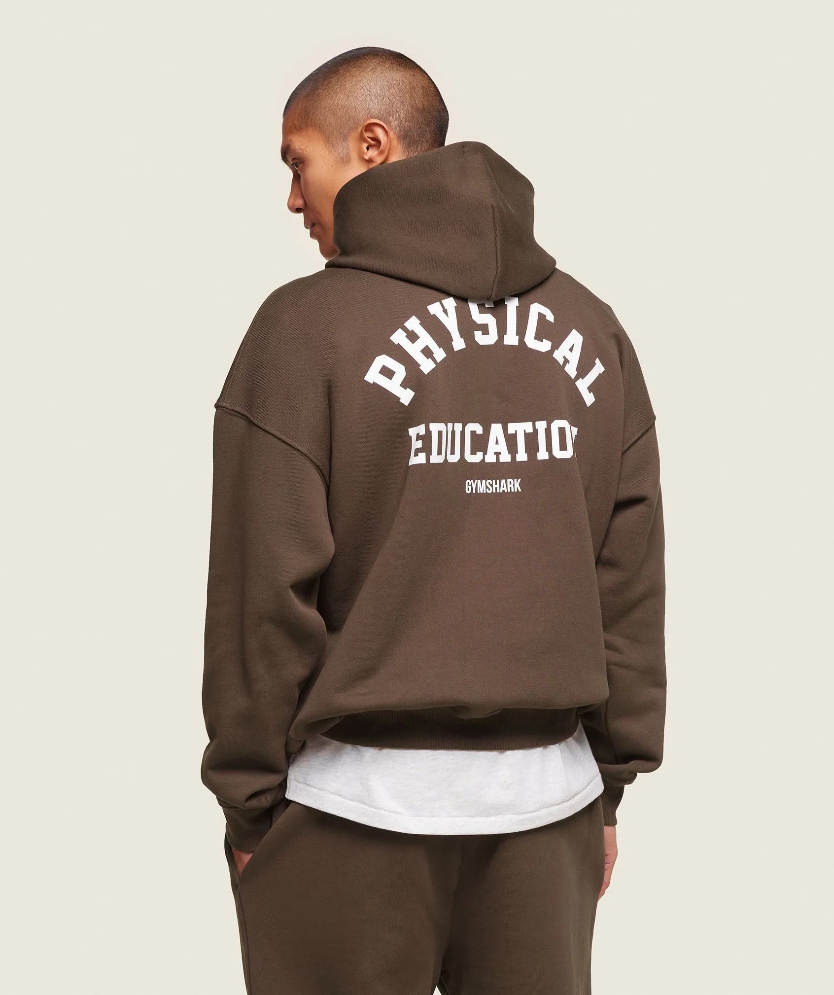 Gymshark Phys Ed Hoodie - Archive Brown