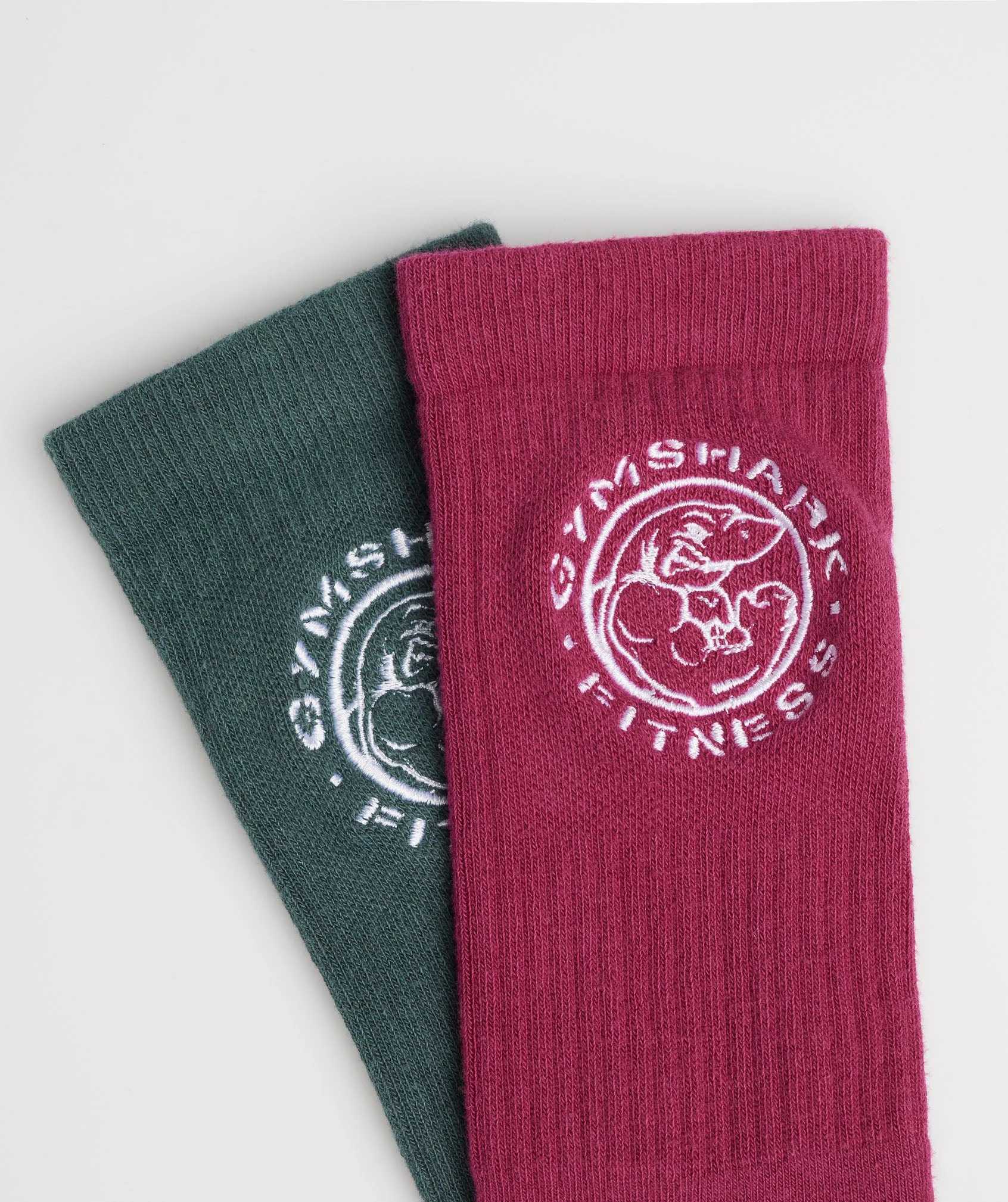 Gymshark Legacy Crew 2pk - Raspberry Pink/Fog Green