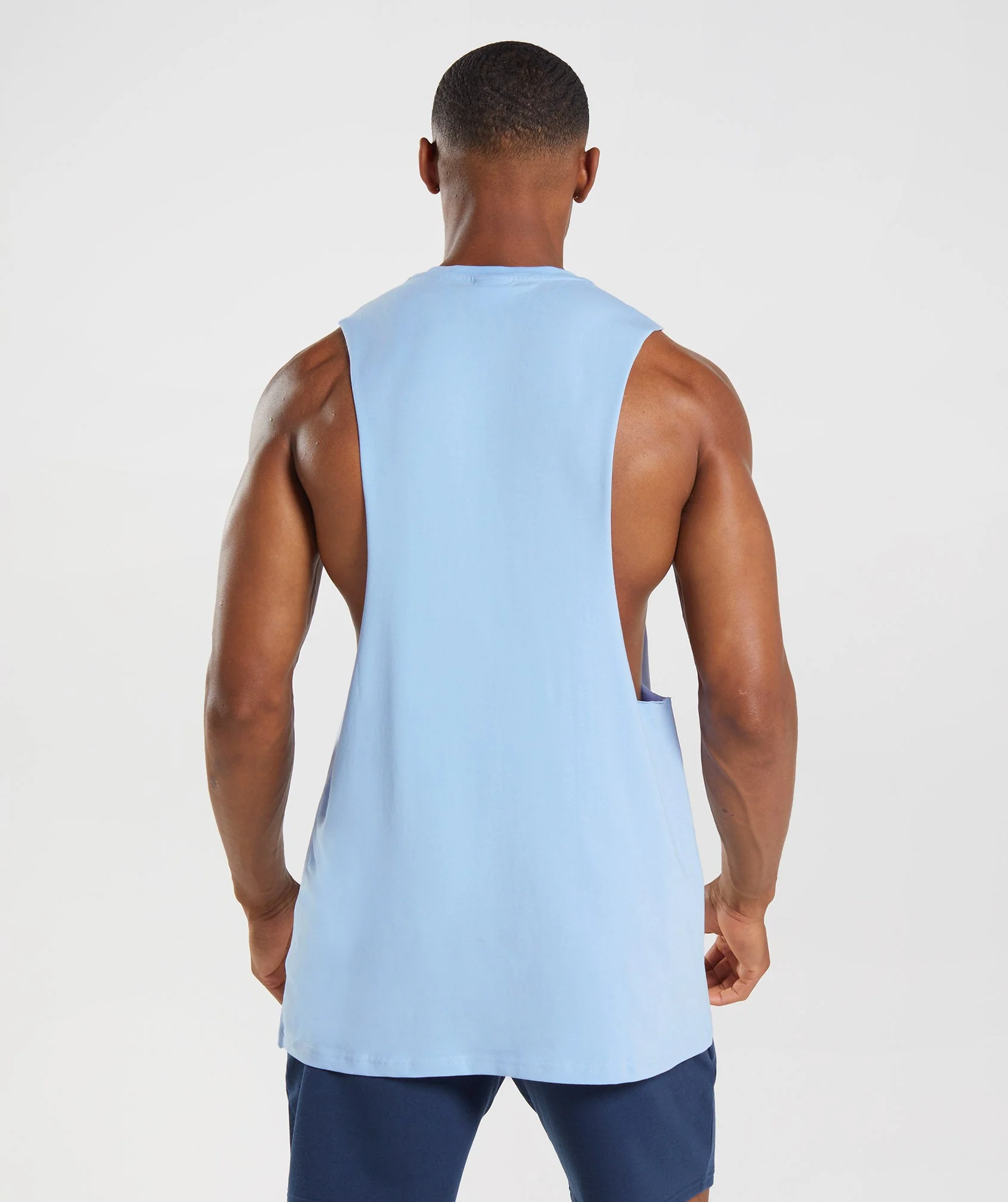 Gymshark Apollo Infill Drop Arm Tank - Moonstone Blue