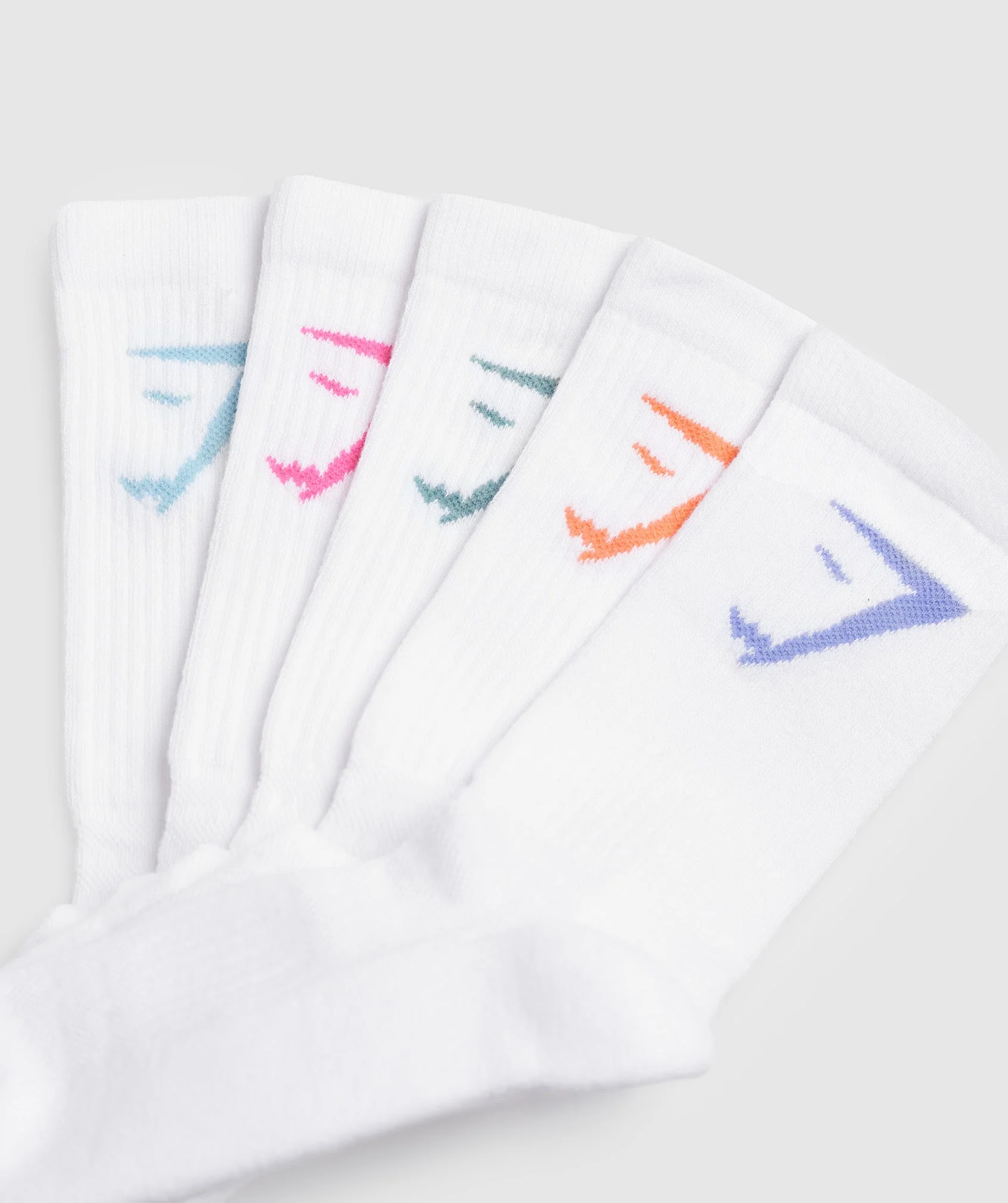 Gymshark Crew Socks 5pk - Multi Colour