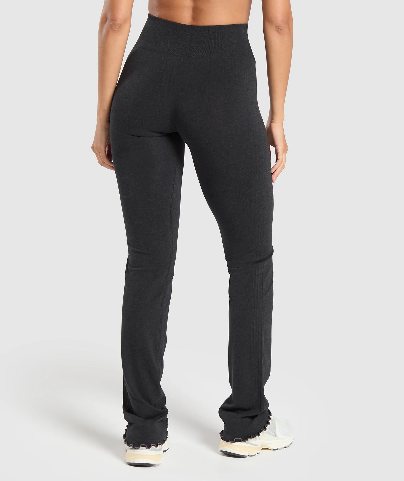 Gymshark Luxe Seamless Flare Leggings - Coal Marl