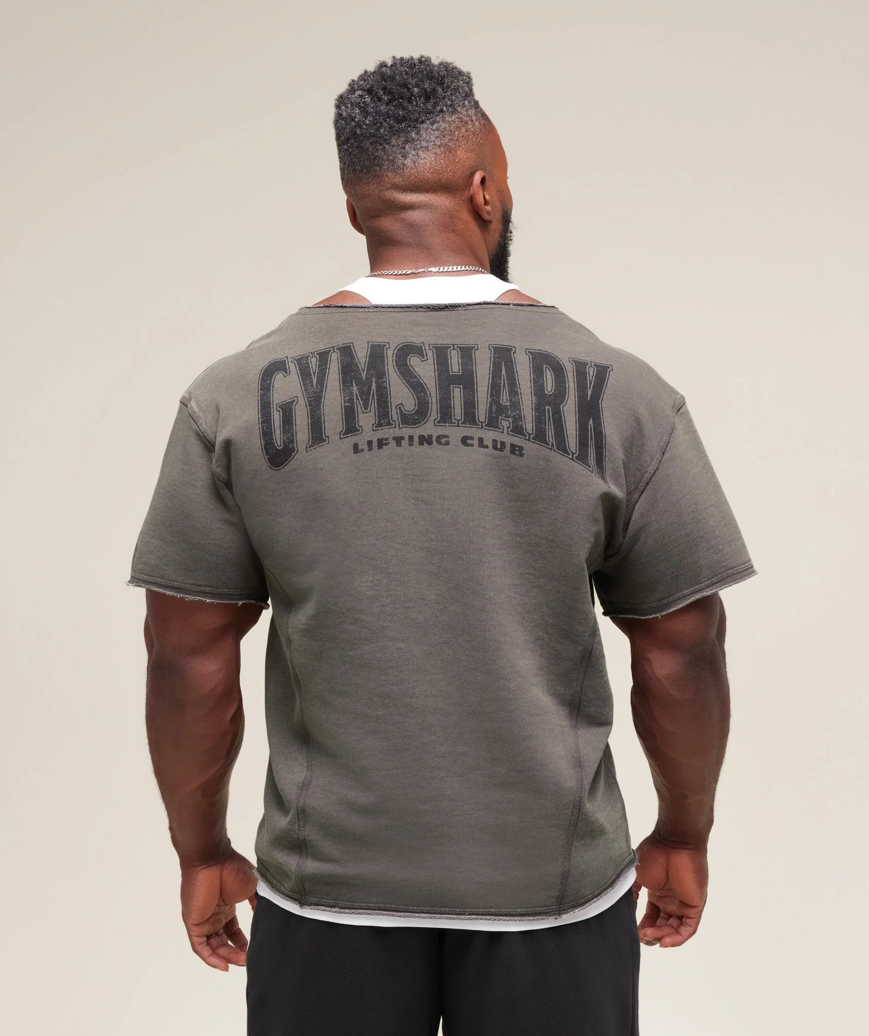 Gymshark Heritage Washed Rag Top - Onyx Grey