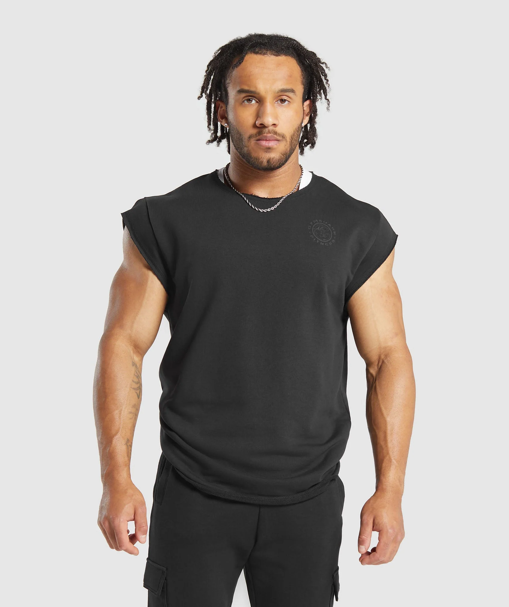 Gymshark Legacy Cap Sleeve Rag Top - Black