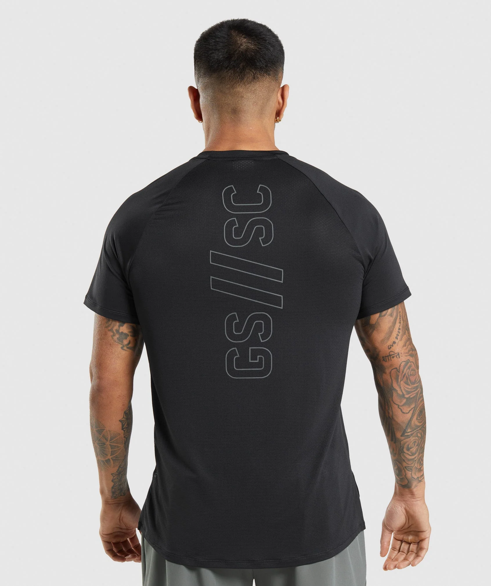 Gymshark//Steve Cook T-Shirt - Black
