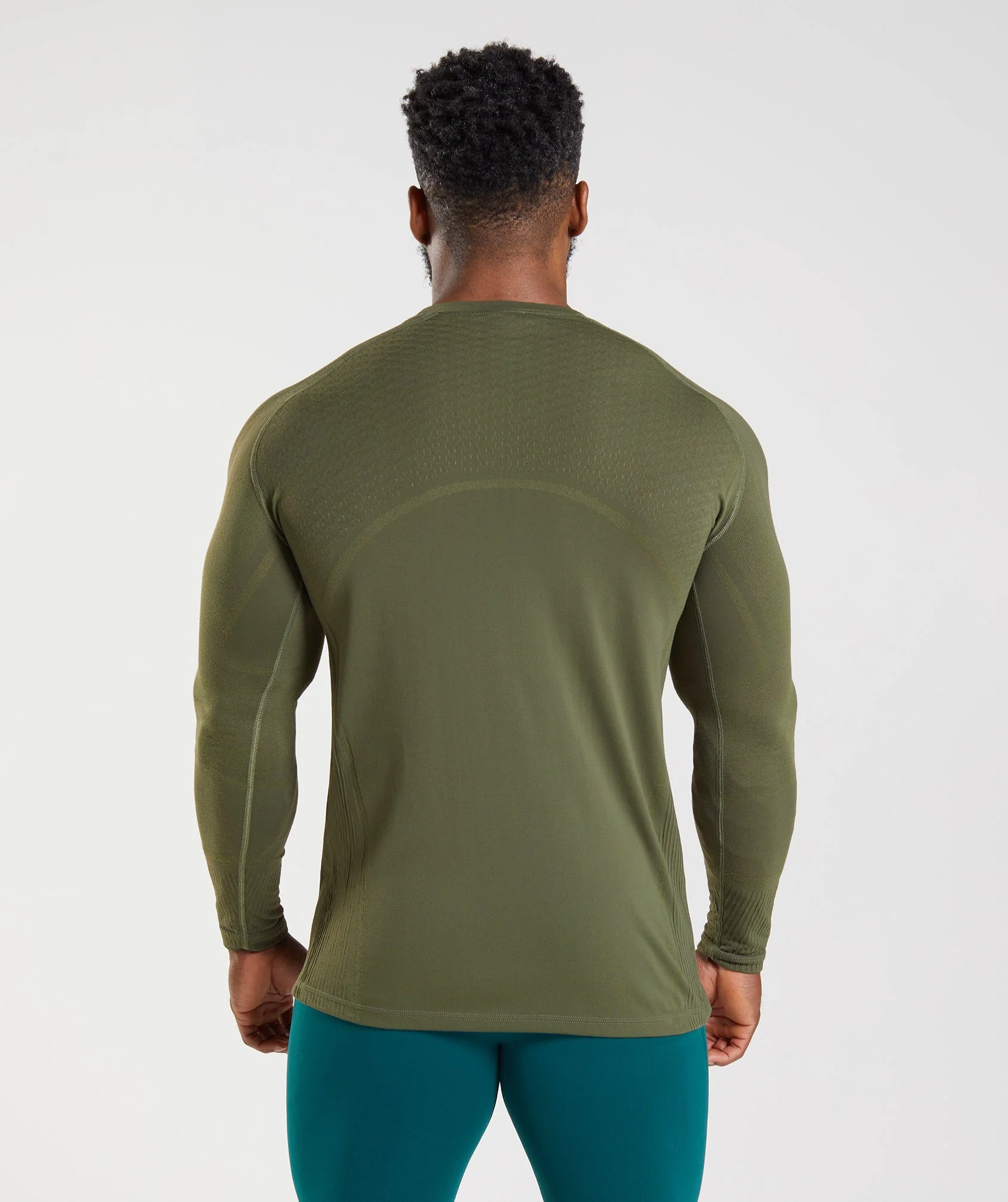 Gymshark 315 Long Sleeve T-Shirt - Core Olive/Marsh Green