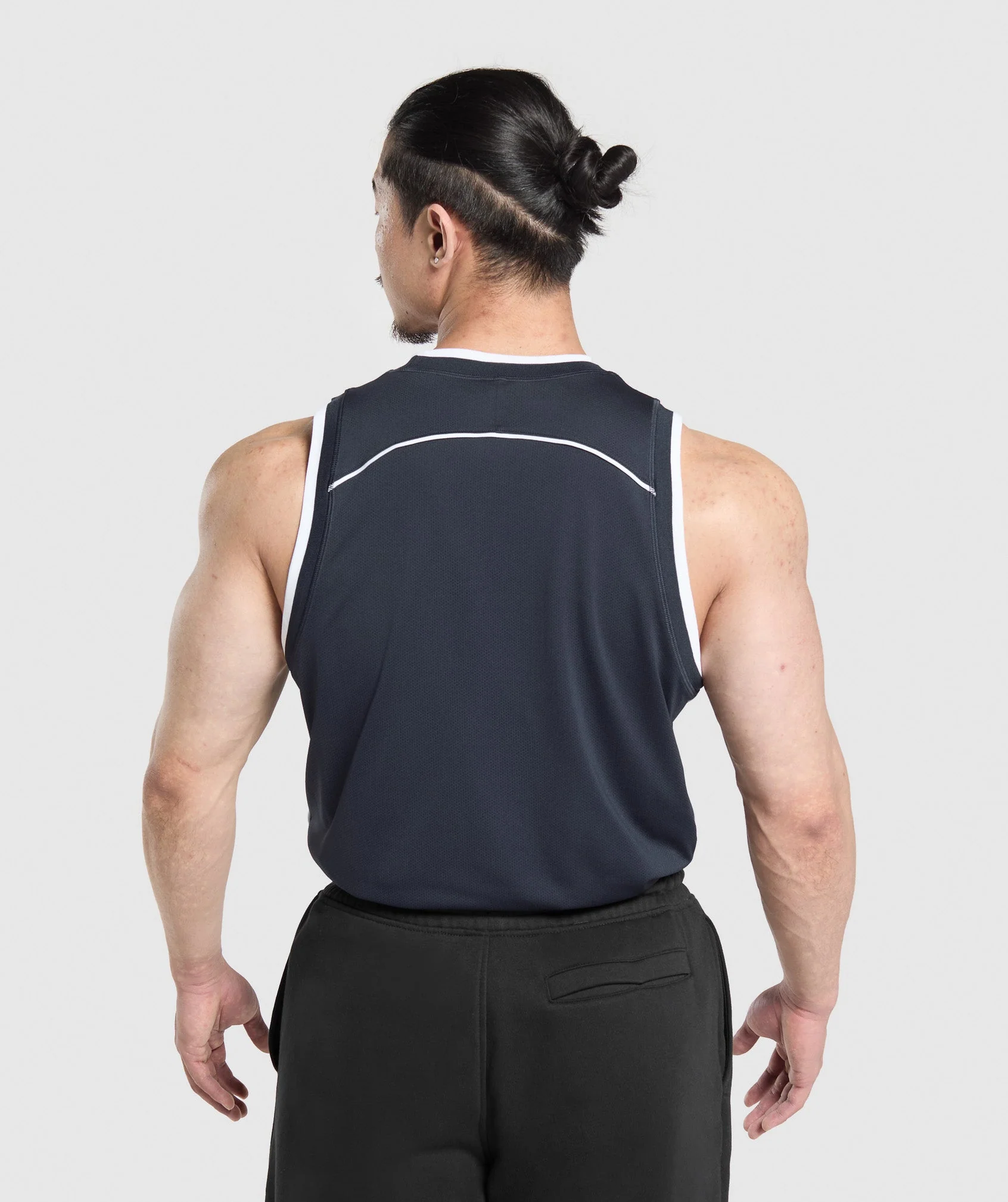Gymshark Mesh Tank - Heavy Blue