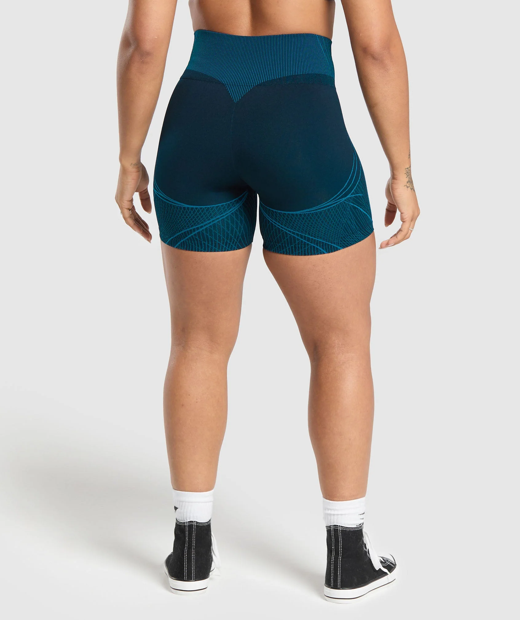 GS x Analis Apex Seamless Shorts - Midnight Blue/Lats Blue